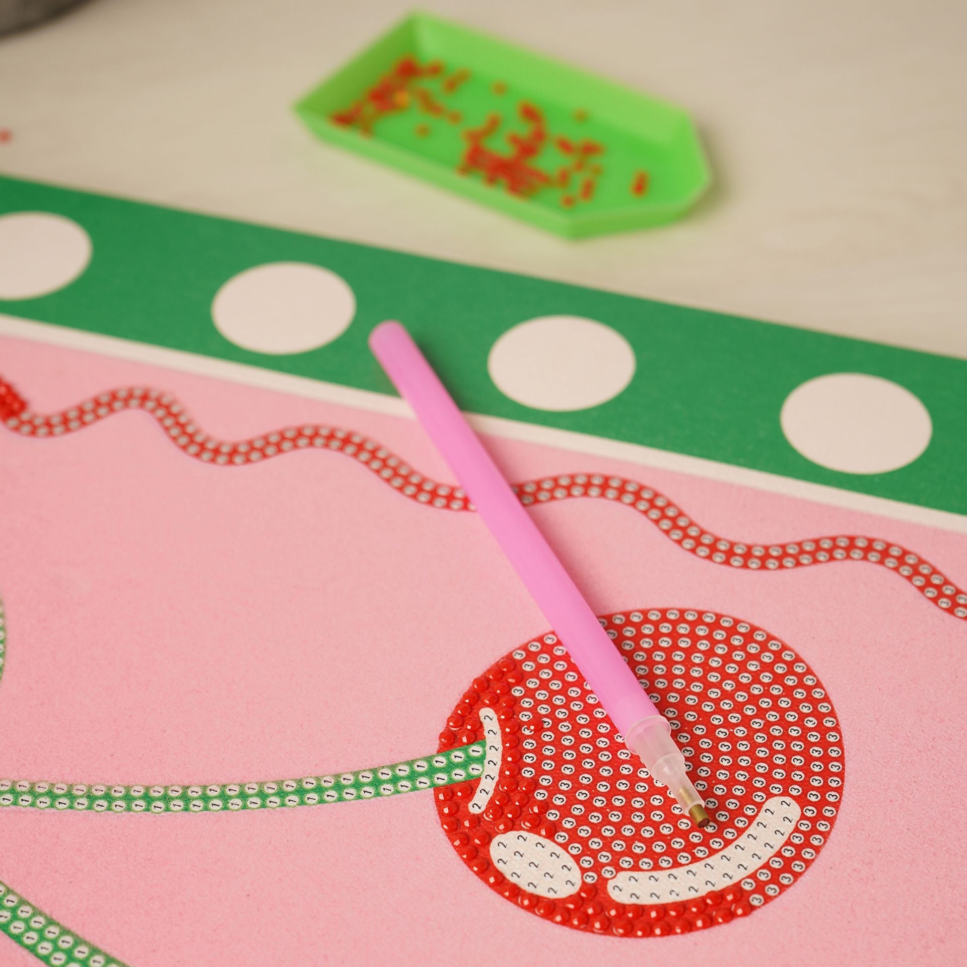 Apples To Pears Diamond Art Canvas Craft Set - Cherries