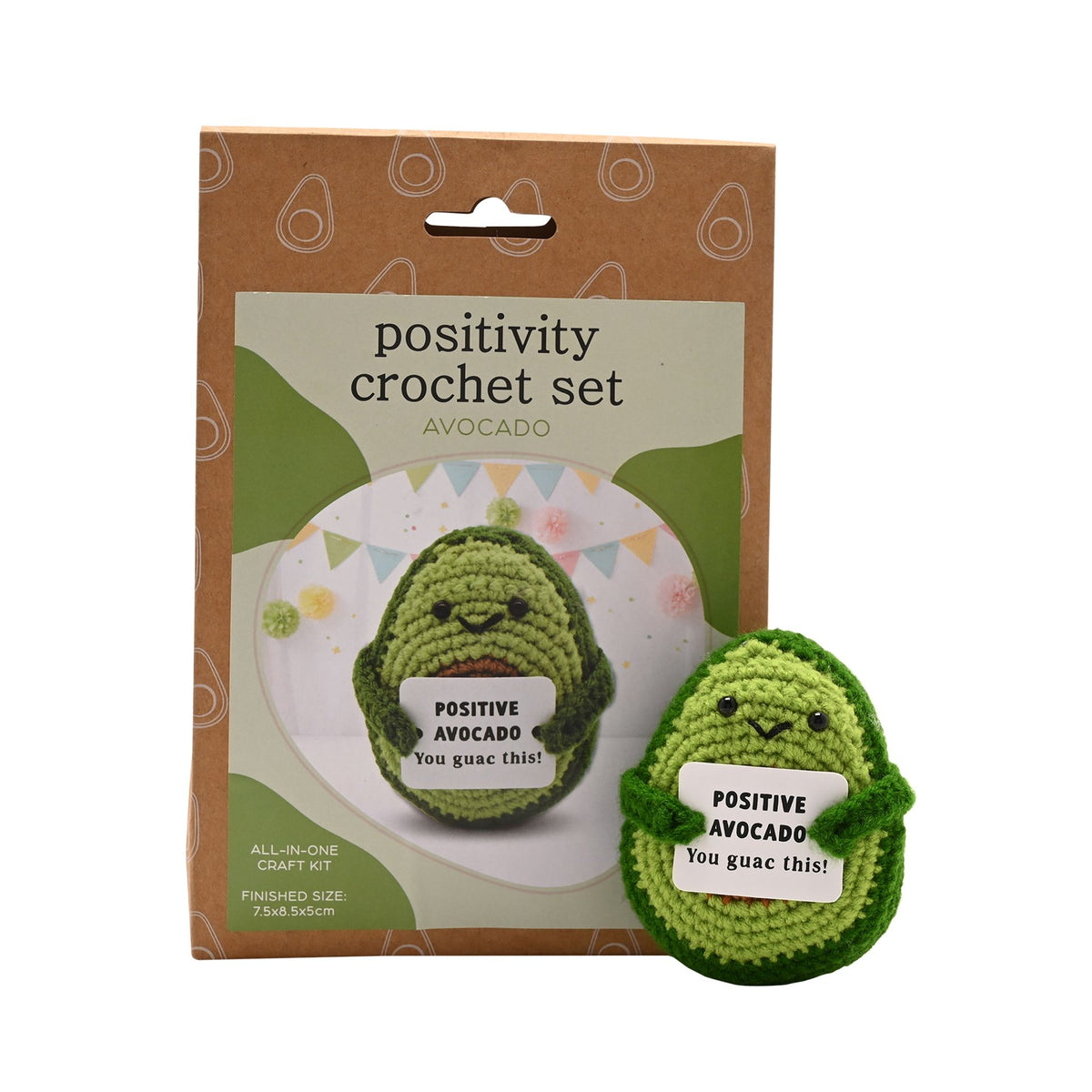Apples To Pears Positivity Crochet Set - Avocado
