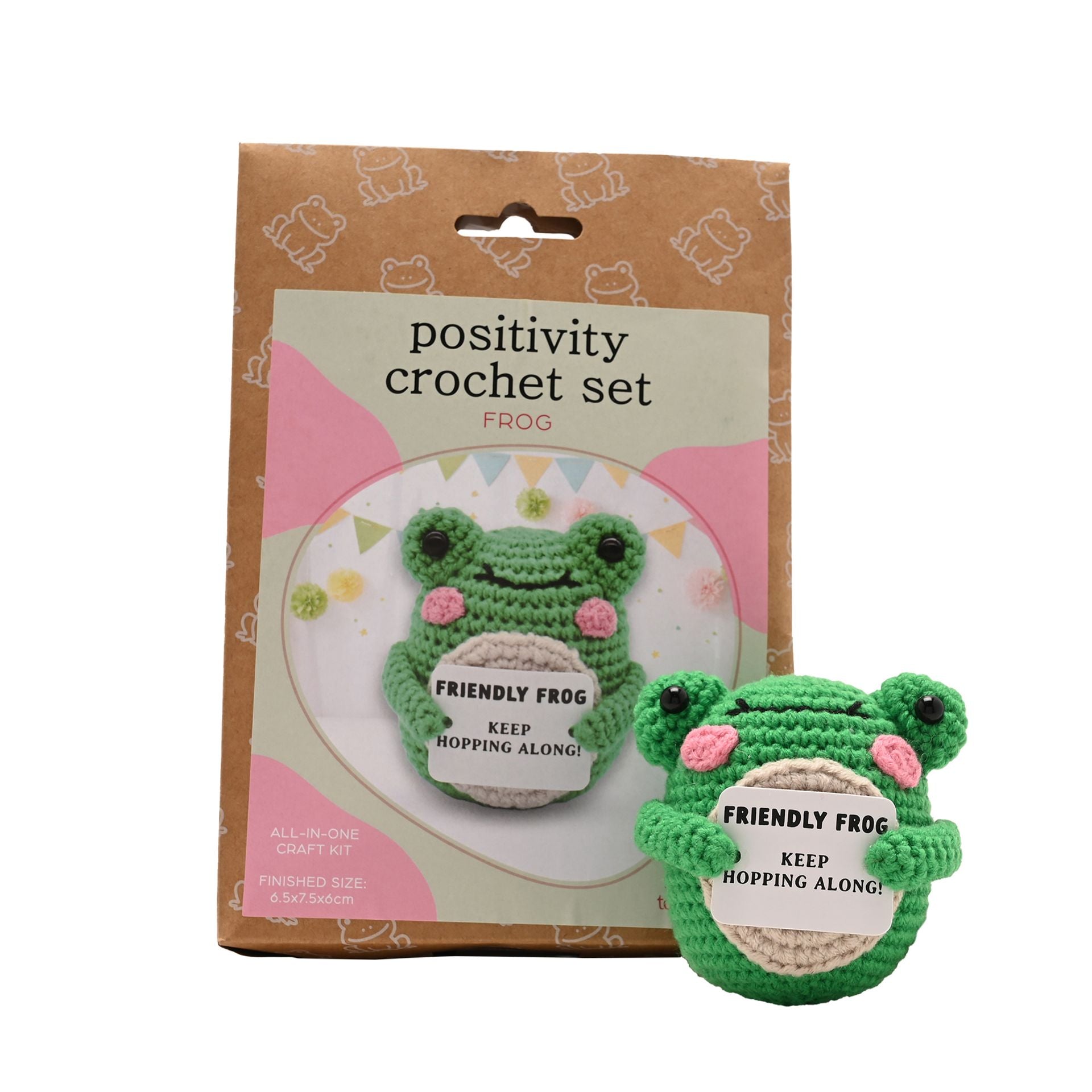 Apples To Pears Positivity Crochet Set - Frog