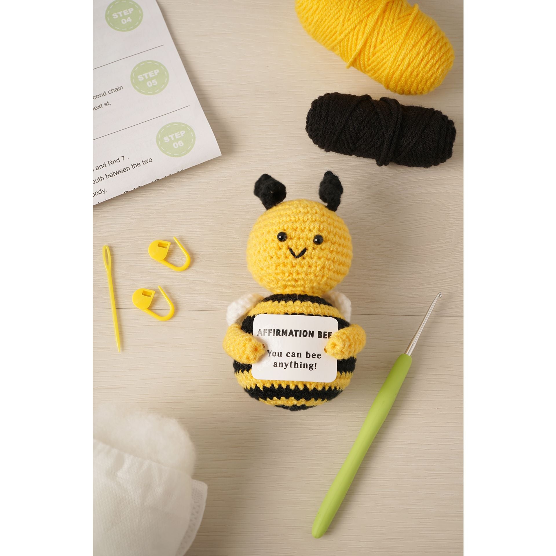 Apples To Pears Positivity Crochet Set - Bee