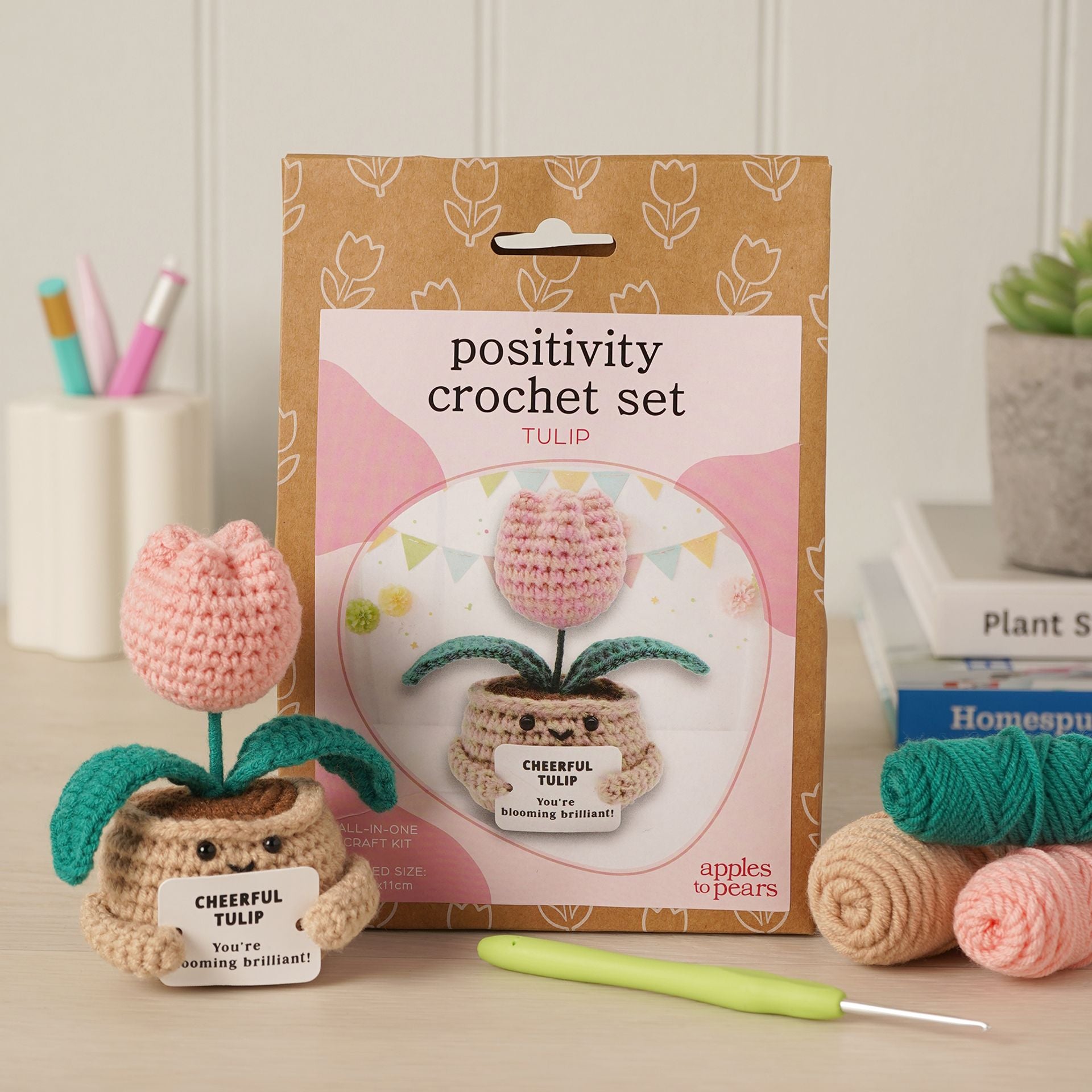 Apples To Pears Positivity Crochet Set - Tulip