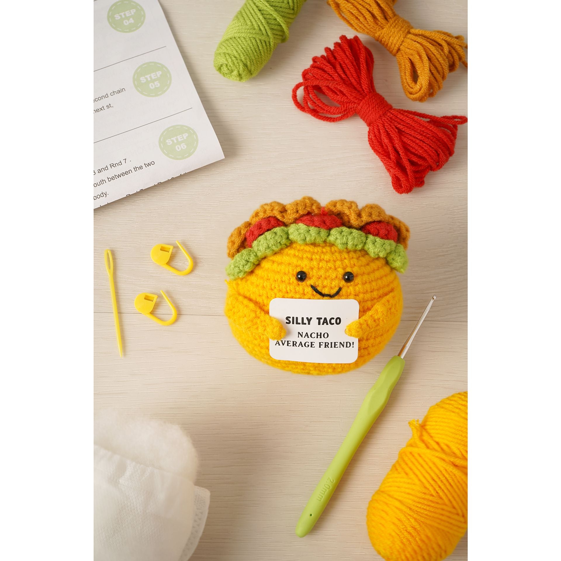 Apples To Pears Positivity Crochet Set - Taco