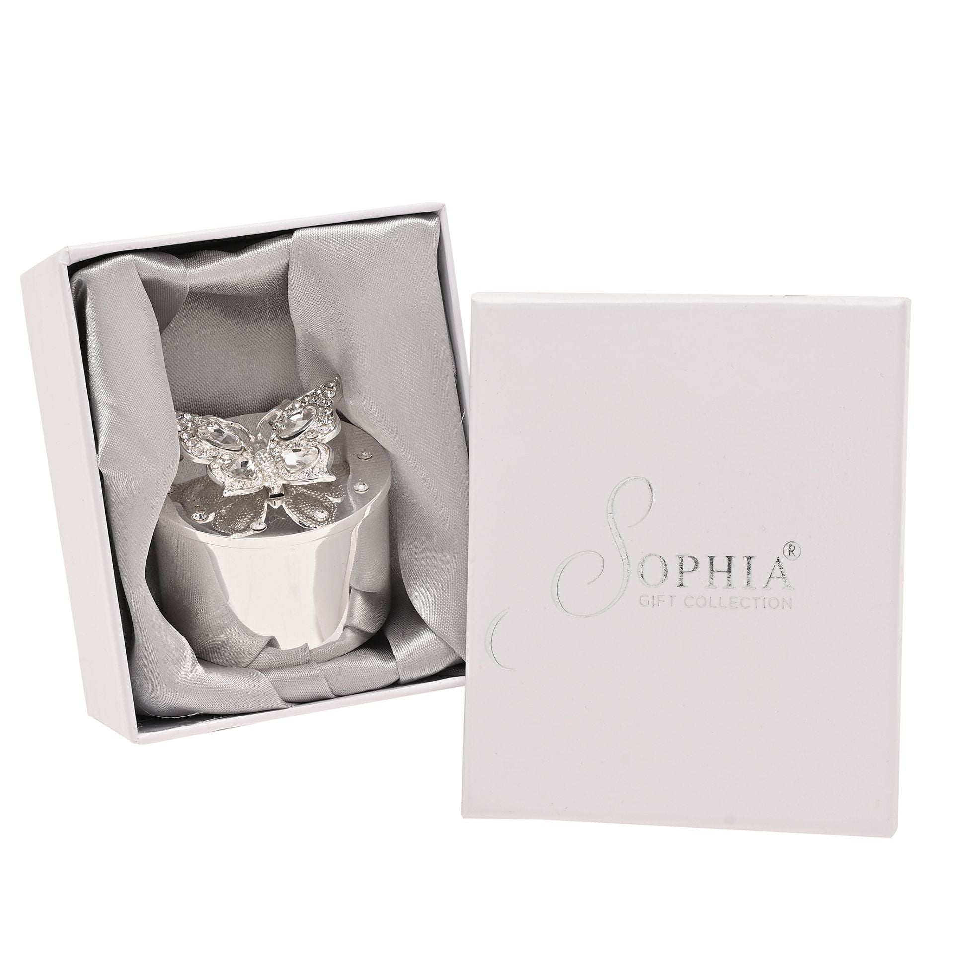 Sophia 2 Inch Trinket box with Butterfly