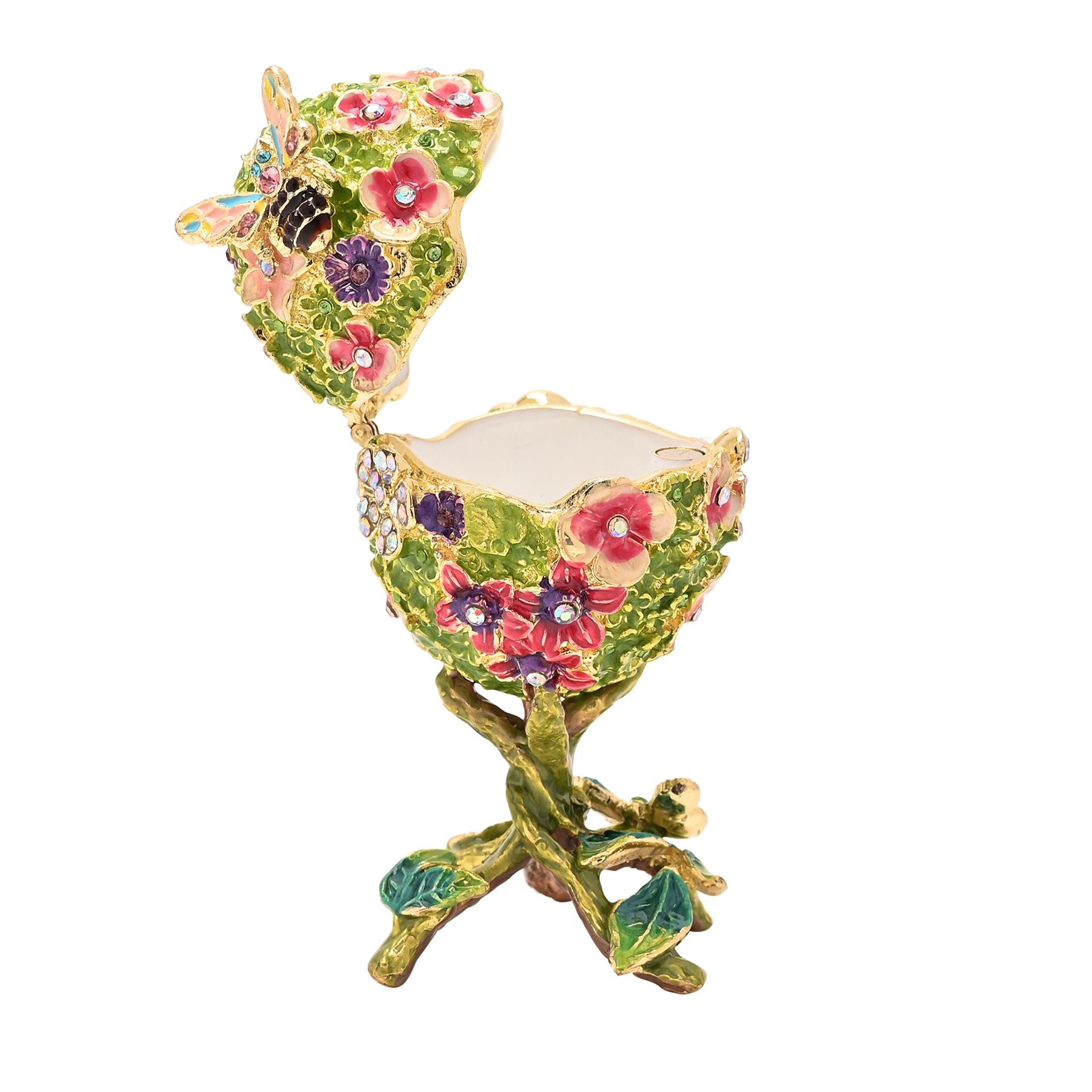 Treasured Trinkets - Floral Foiliage Egg