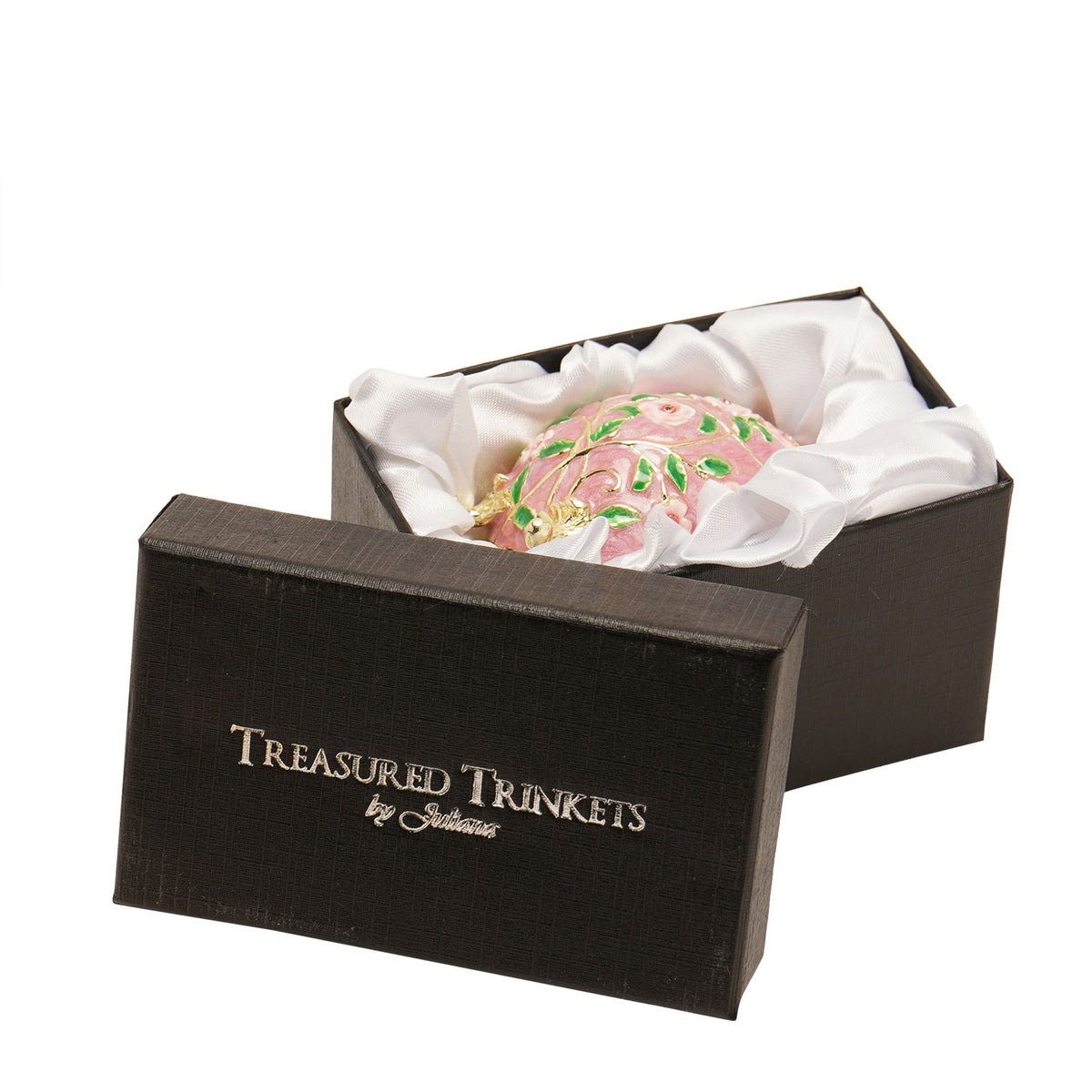 Treasured Trinkets - Pink Floral Egg