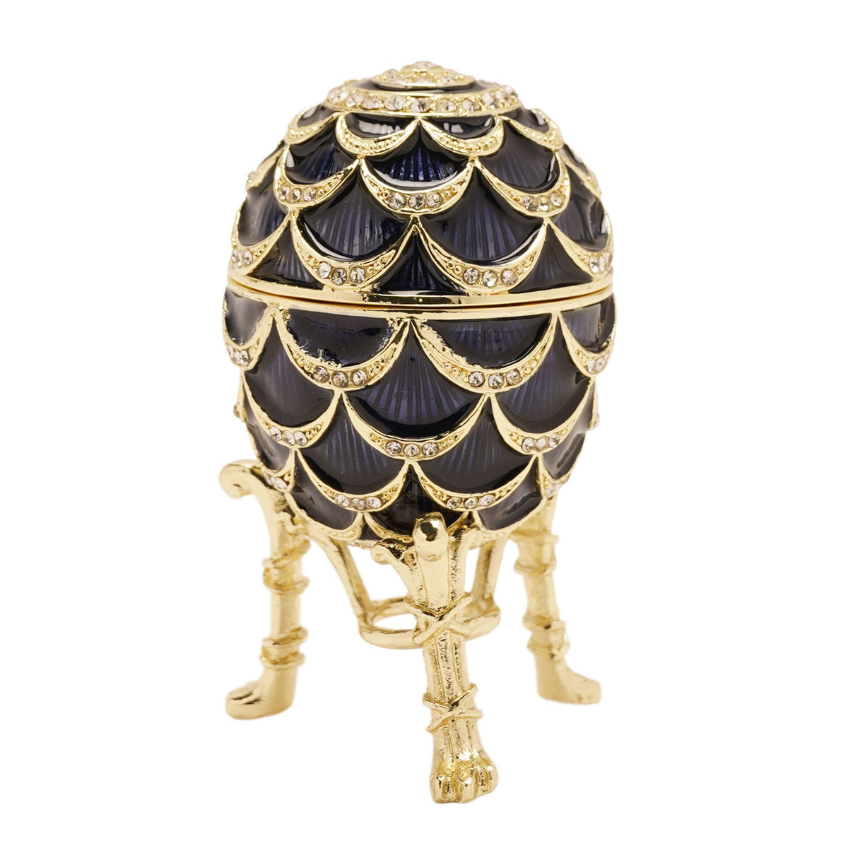 Treasured Trinkets - Blue Small Egg & Necklace Set