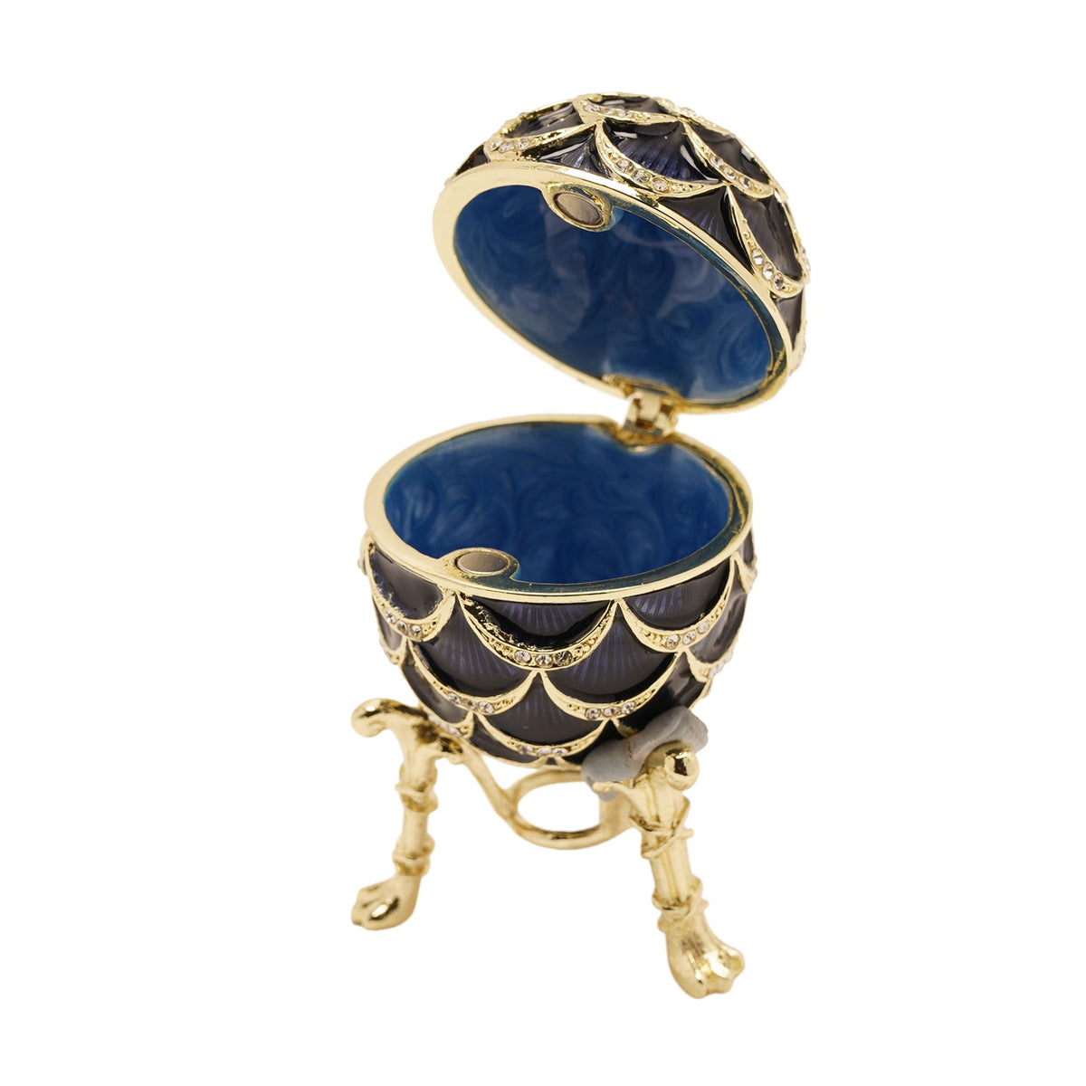 Treasured Trinkets - Blue Small Egg & Necklace Set