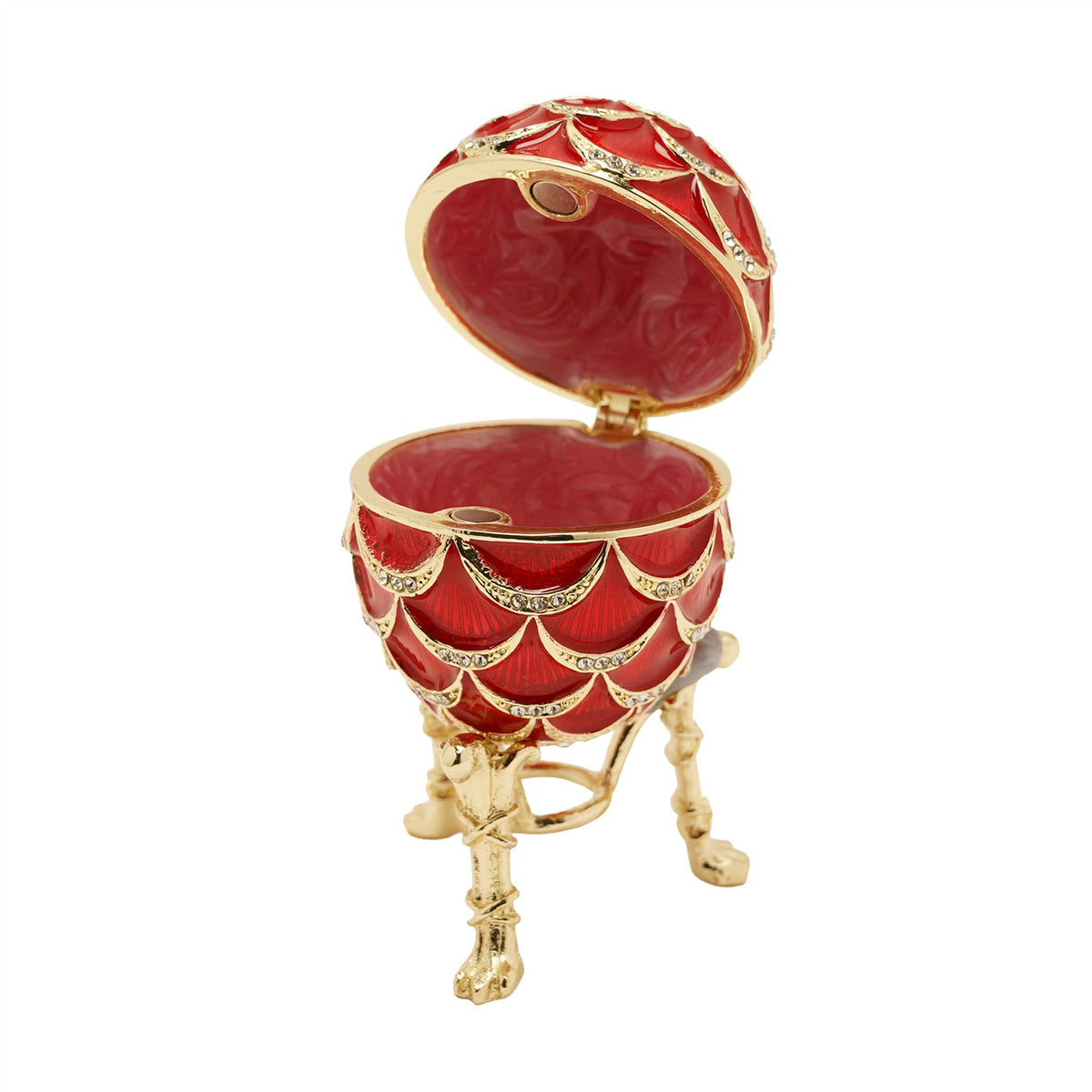 Treasured Trinkets - Red Small Egg & Necklace Set