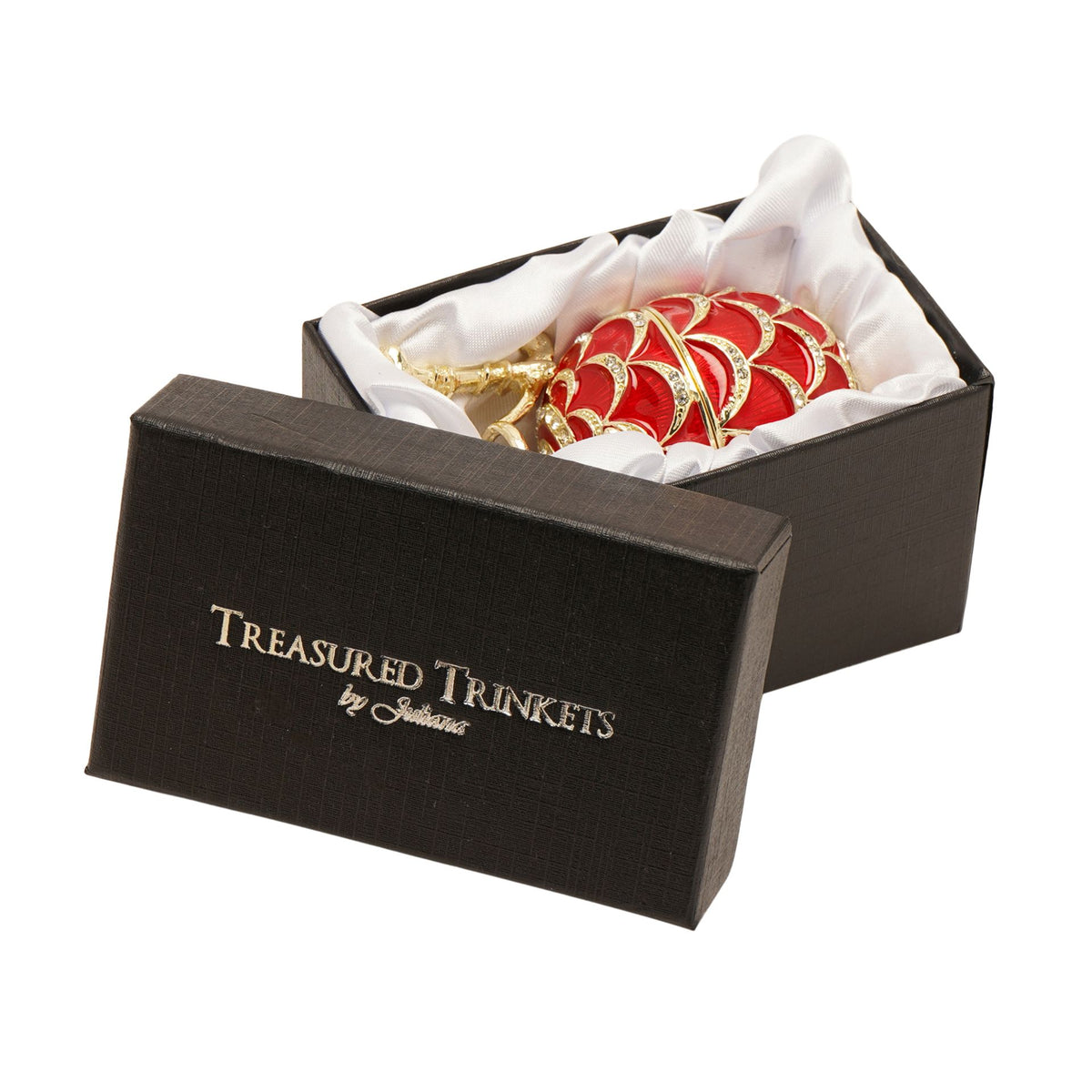 Treasured Trinkets - Red Small Egg & Necklace Set