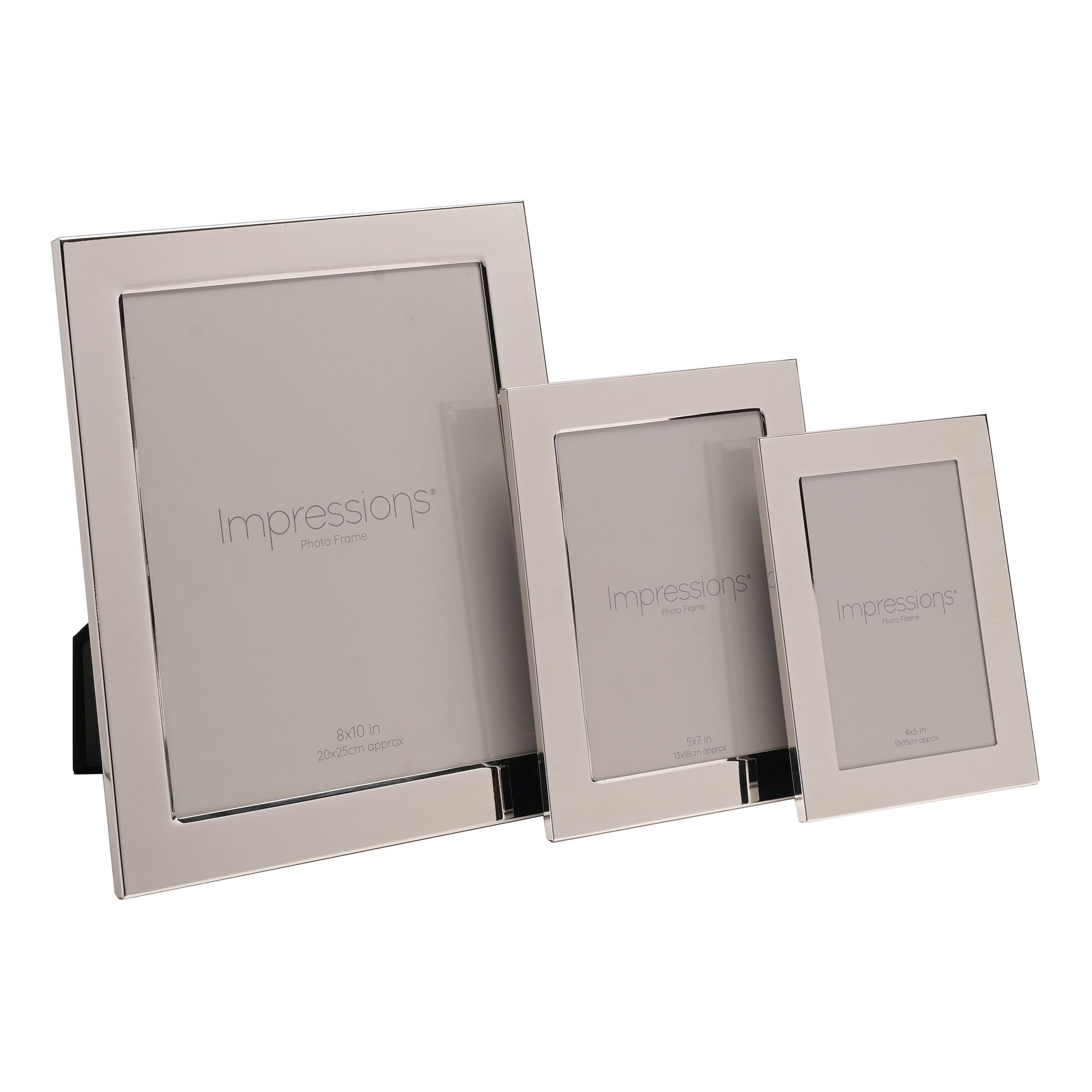 Plain Oblong Silver Plated Photoframe - 4" x 6"