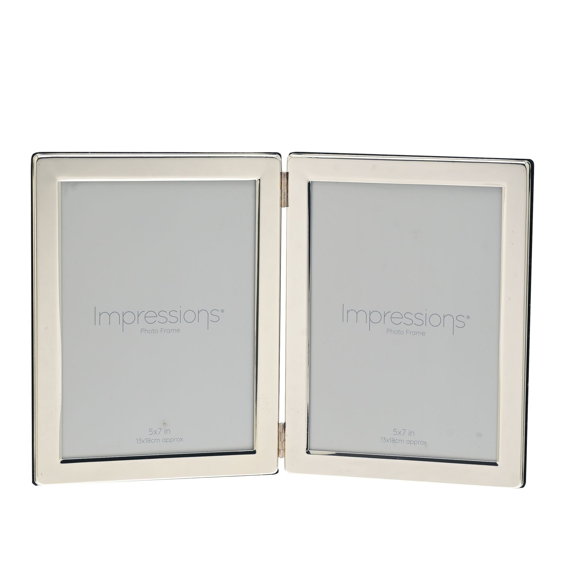 Impressions Silverplated Double Photo Frame - 5"x7"