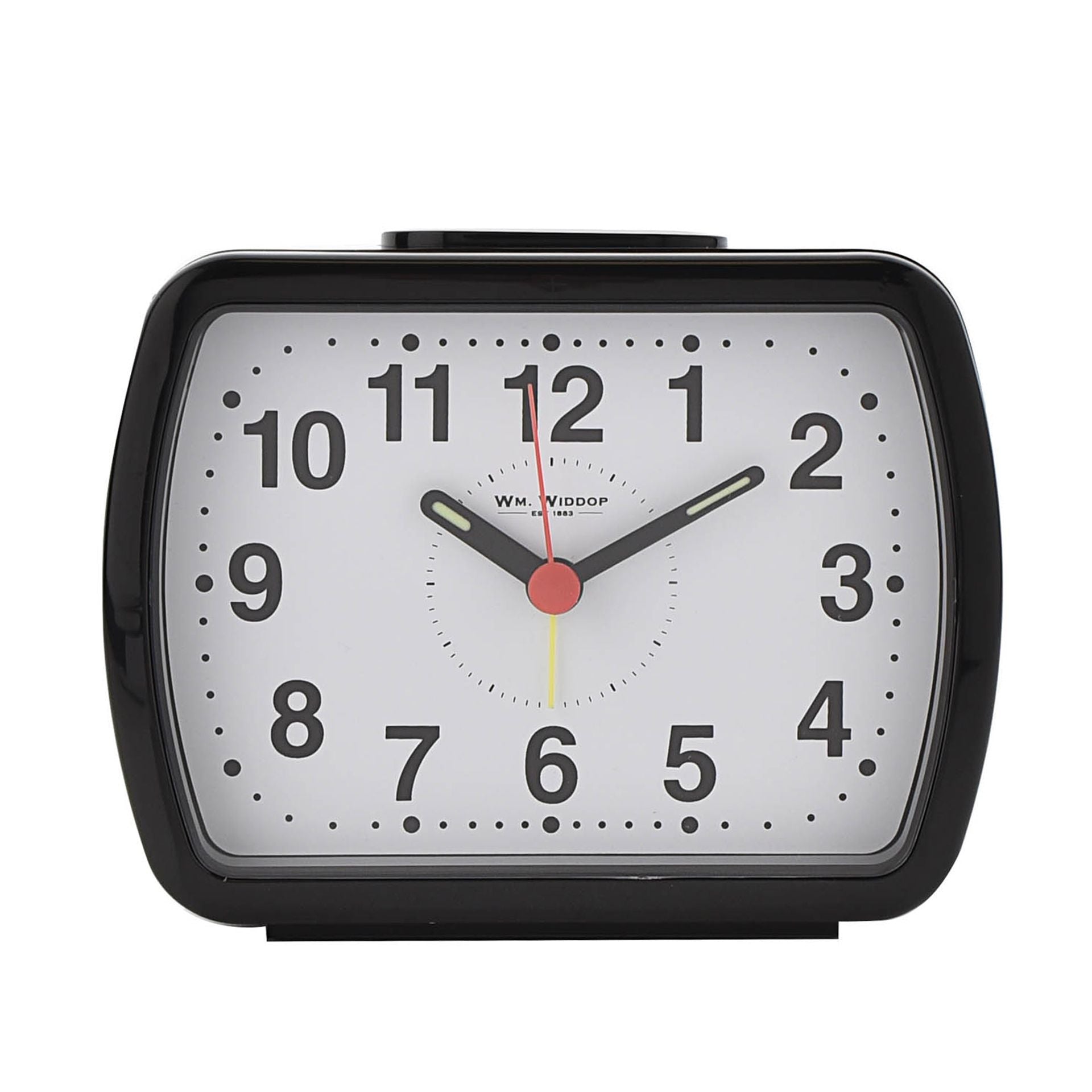 Hometime Qtz Alarm Bell Oblong Black