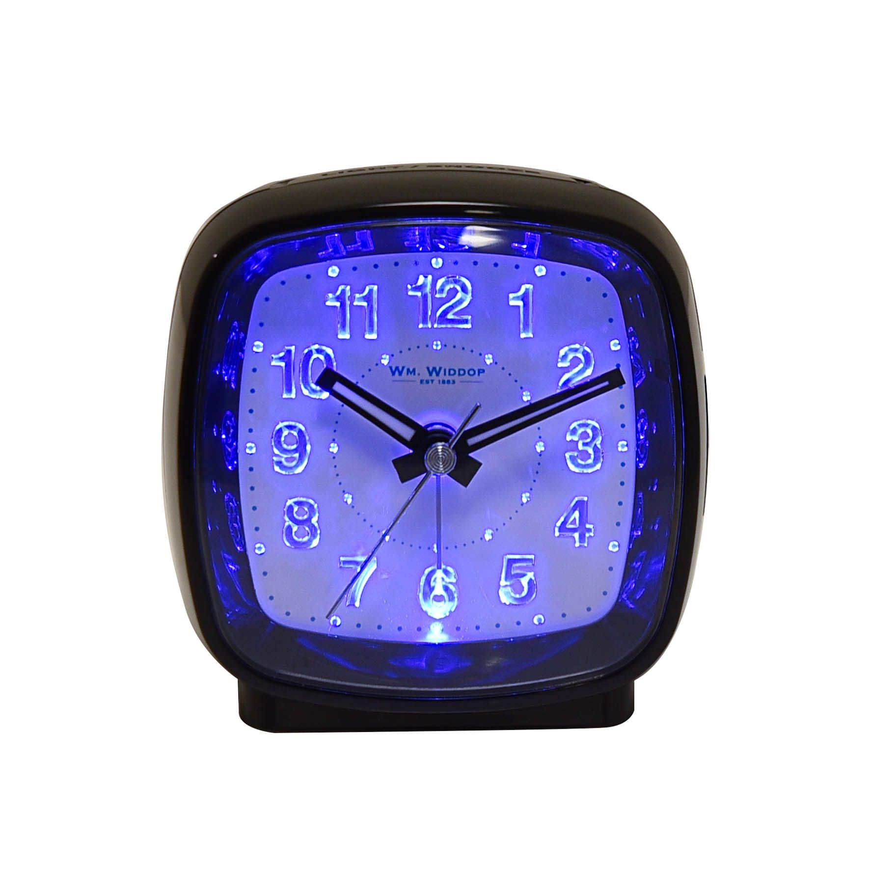 Hometime Cushion Shape Alarm Clock Sweep/Cres Black