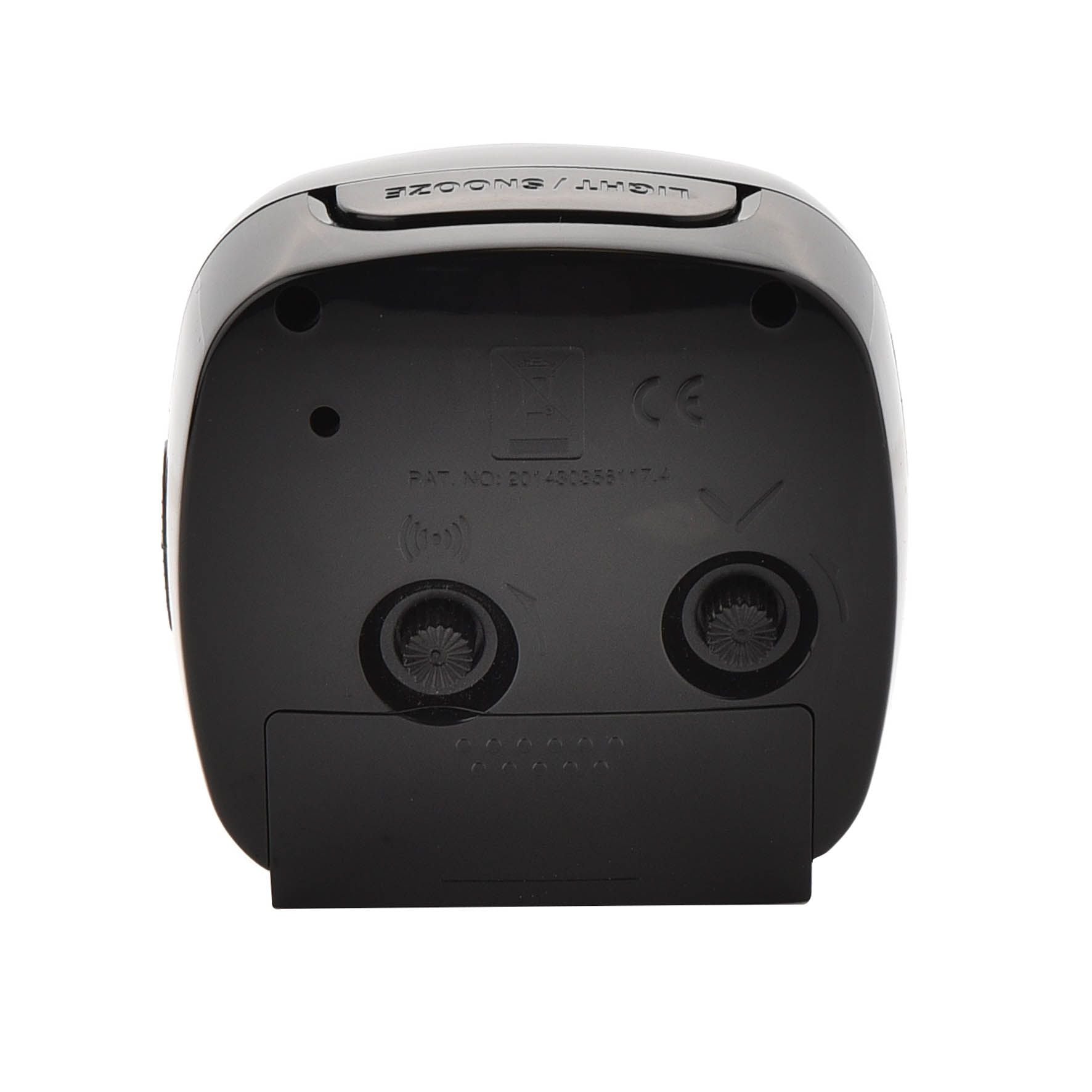 Hometime Cushion Shape Alarm Clock Sweep/Cres Black