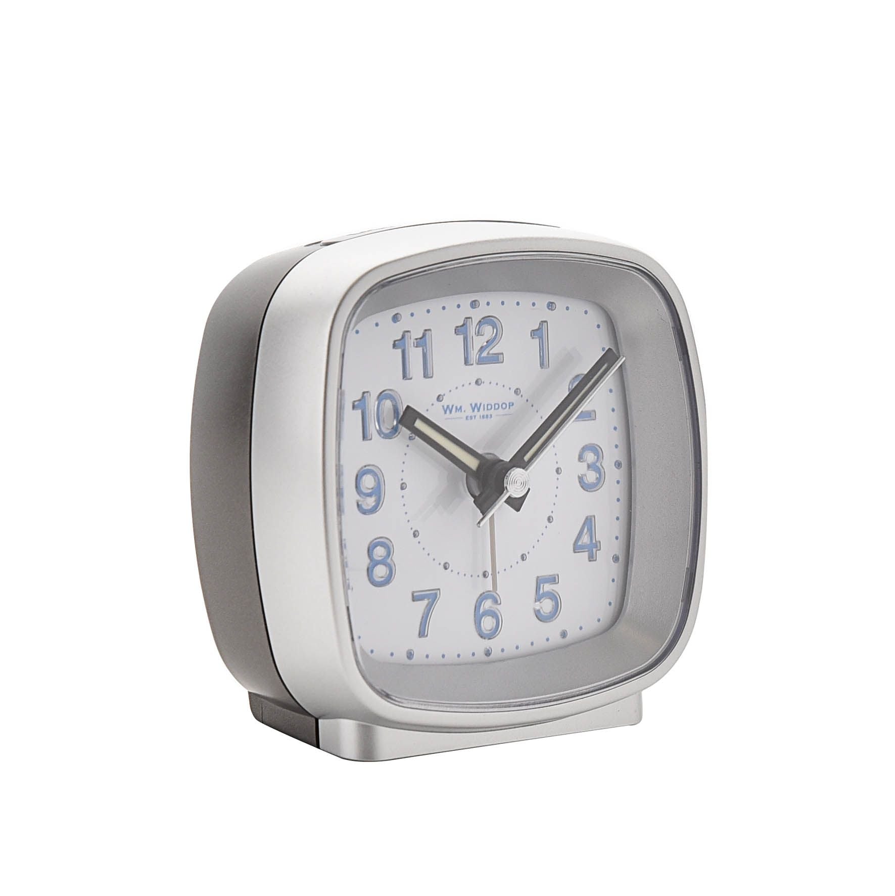 Hometime Cushion Shape Alarm Clock Sweep/Cres Silver