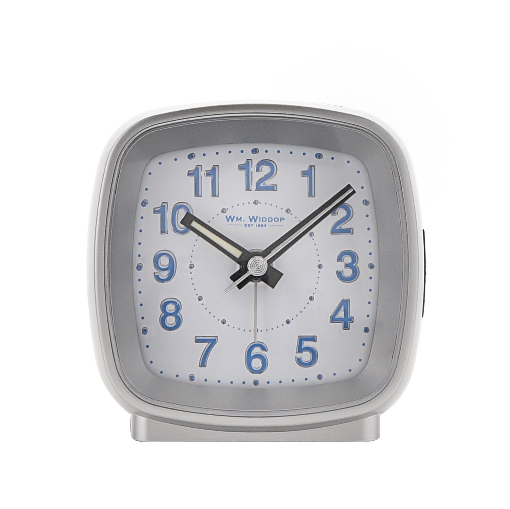 Hometime Cushion Shape Alarm Clock Sweep/Cres Silver