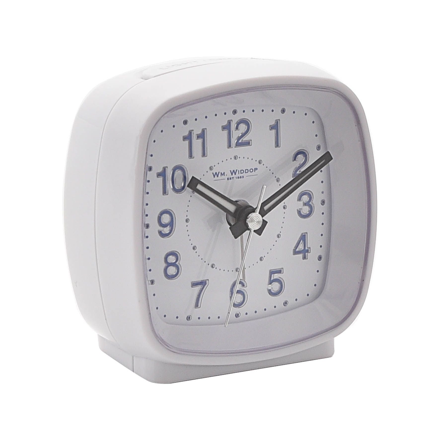 Hometime Cushion Shape Alarm Clock Sweep/Cres White