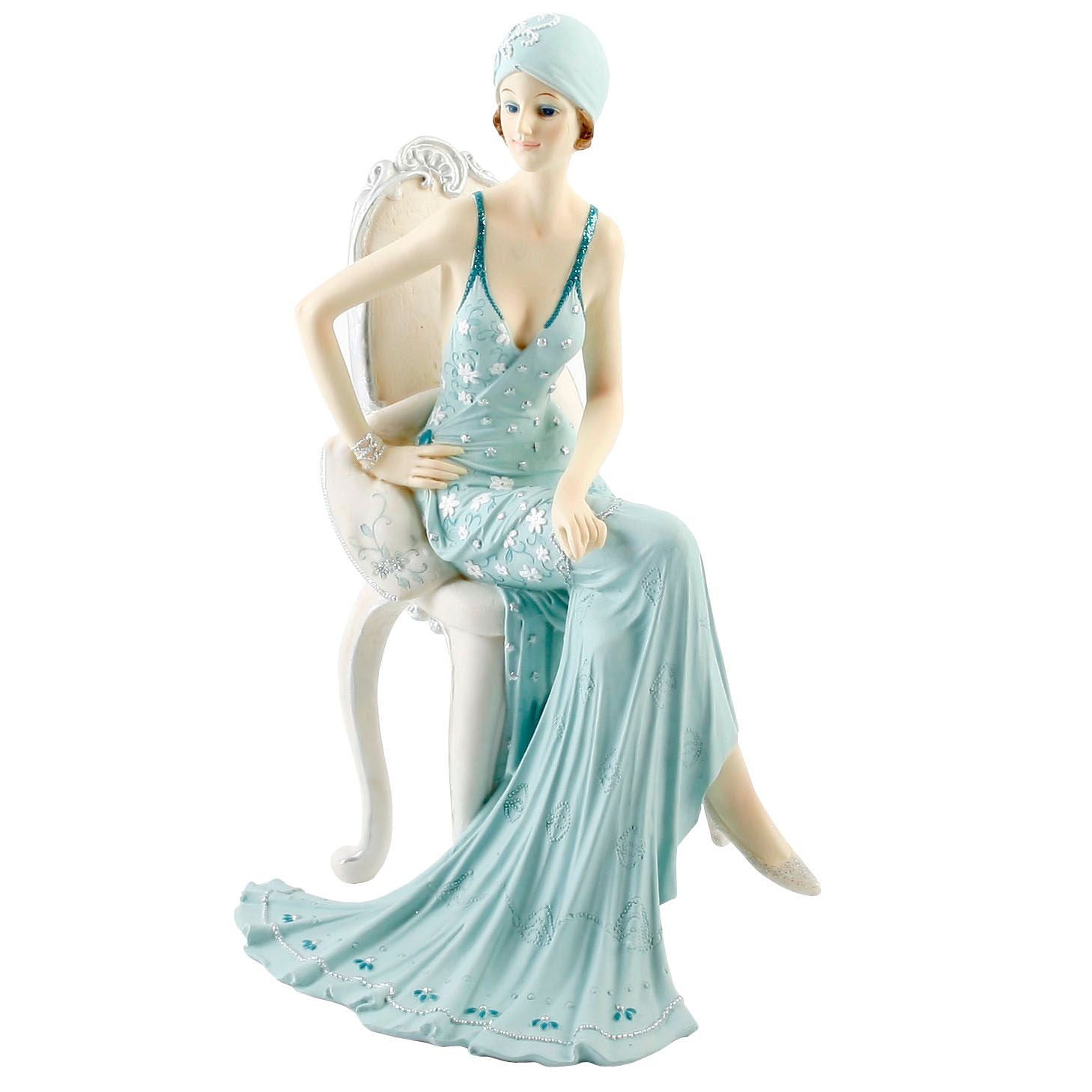 Juliana "Broadway Belles" Sitting on Chair - Teal *(8/12)*