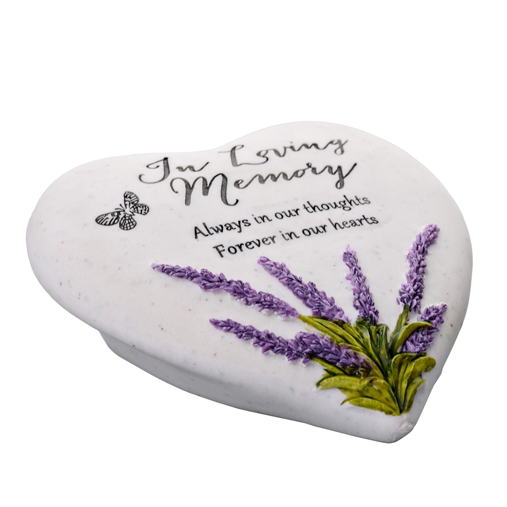 Thoughts Of You Heart Stone / Lavender - Loving Memory