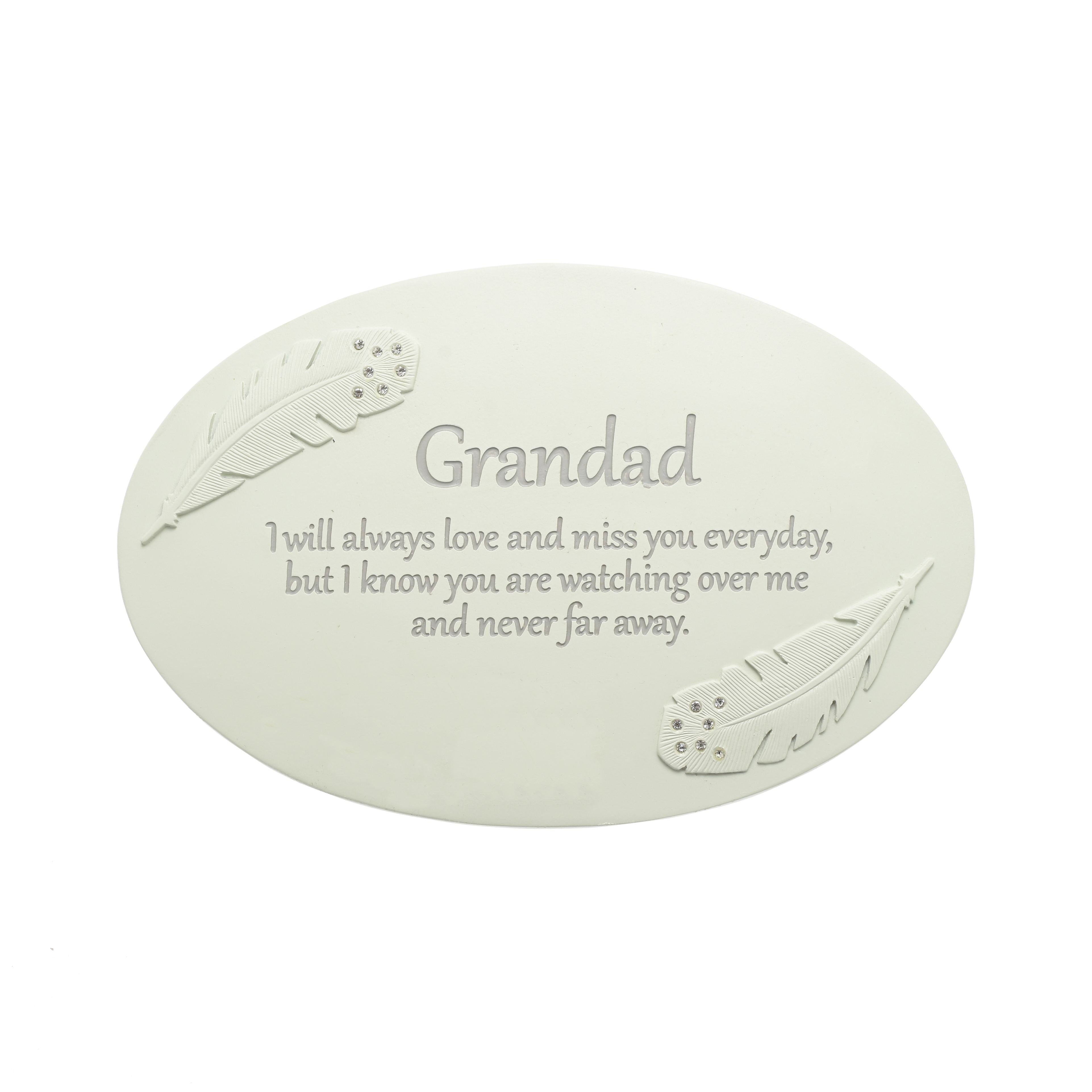 Thoughts of You Resin Memorial Plaque - Grandad