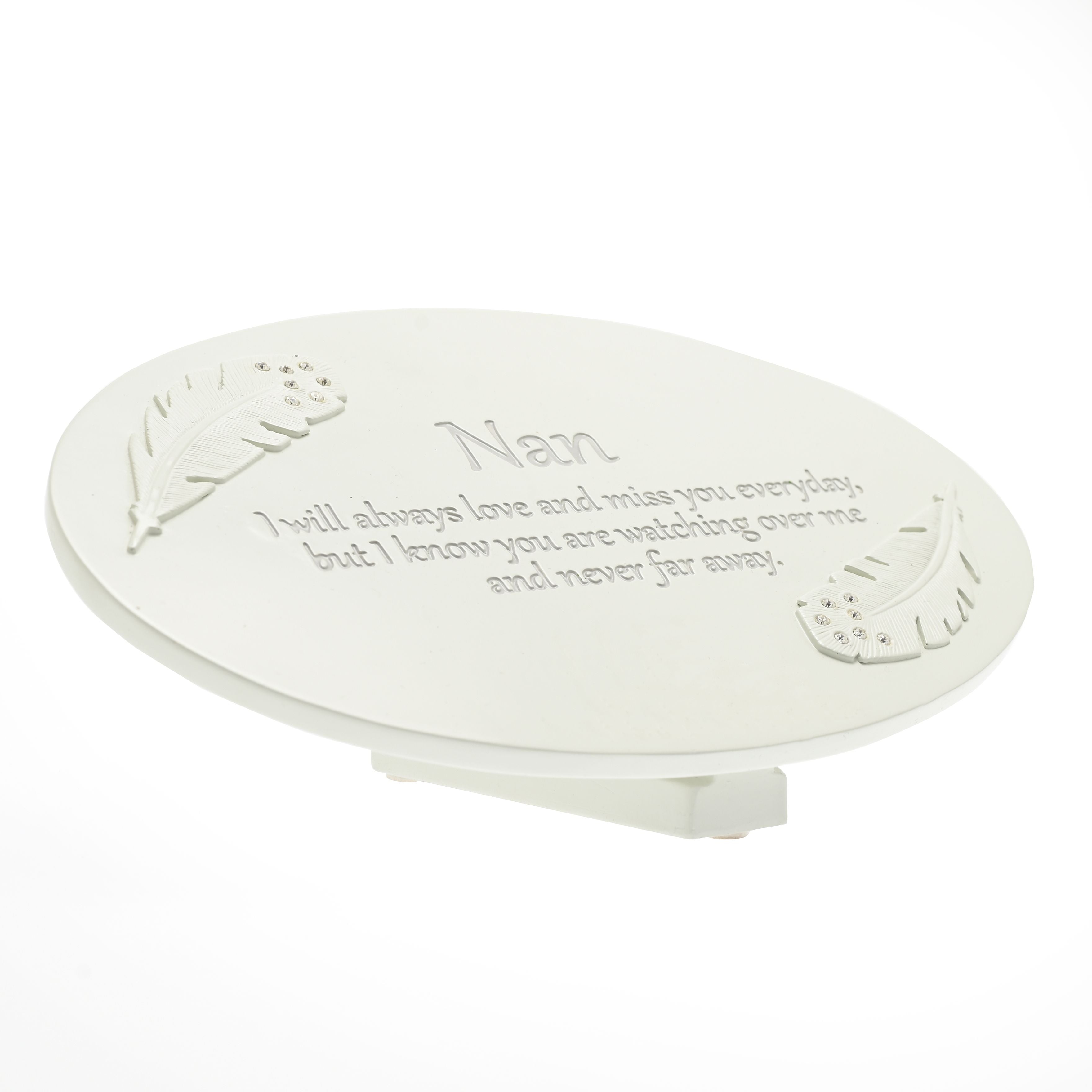 Thoughts of You Resin Memorial Plaque - Nan