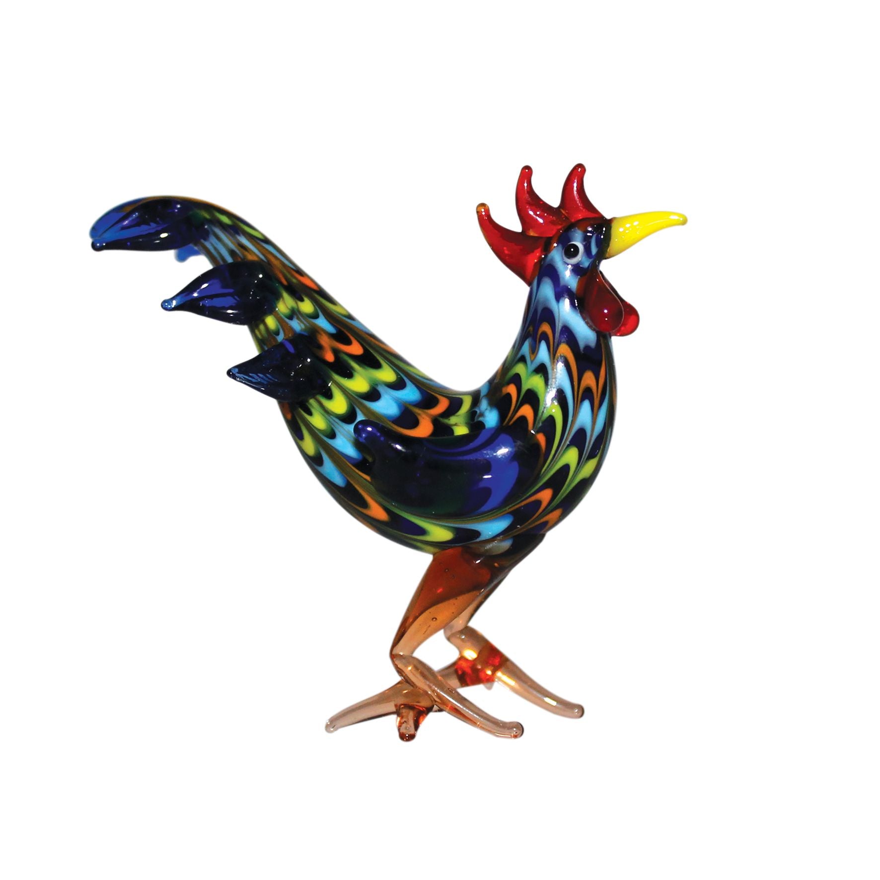 Objets d'art Miniature Glass Figurine - Cockerel