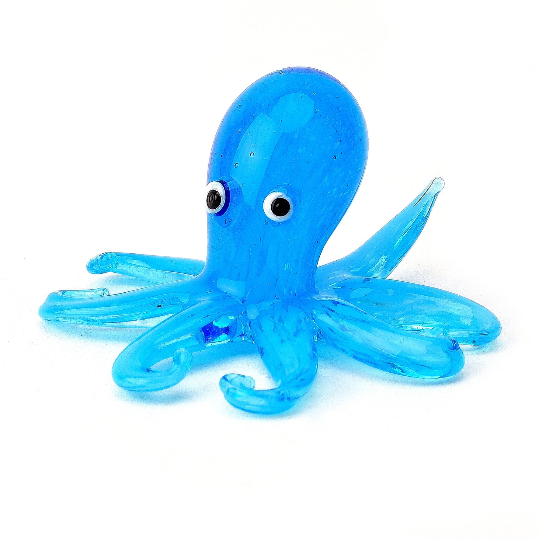 Objets D'art Miniature Glass Figurine - Octopus