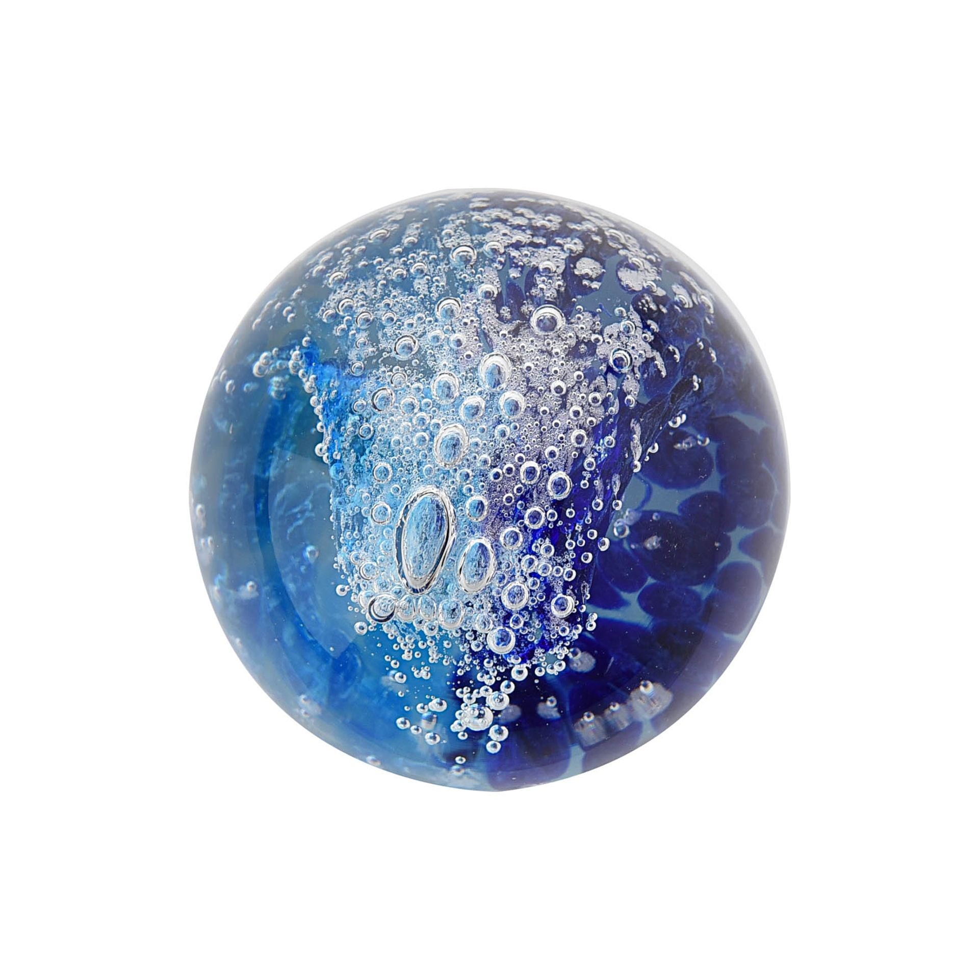 Objets d'art Glass Ornament - Ocean Wave Paperweight *(18/12)*