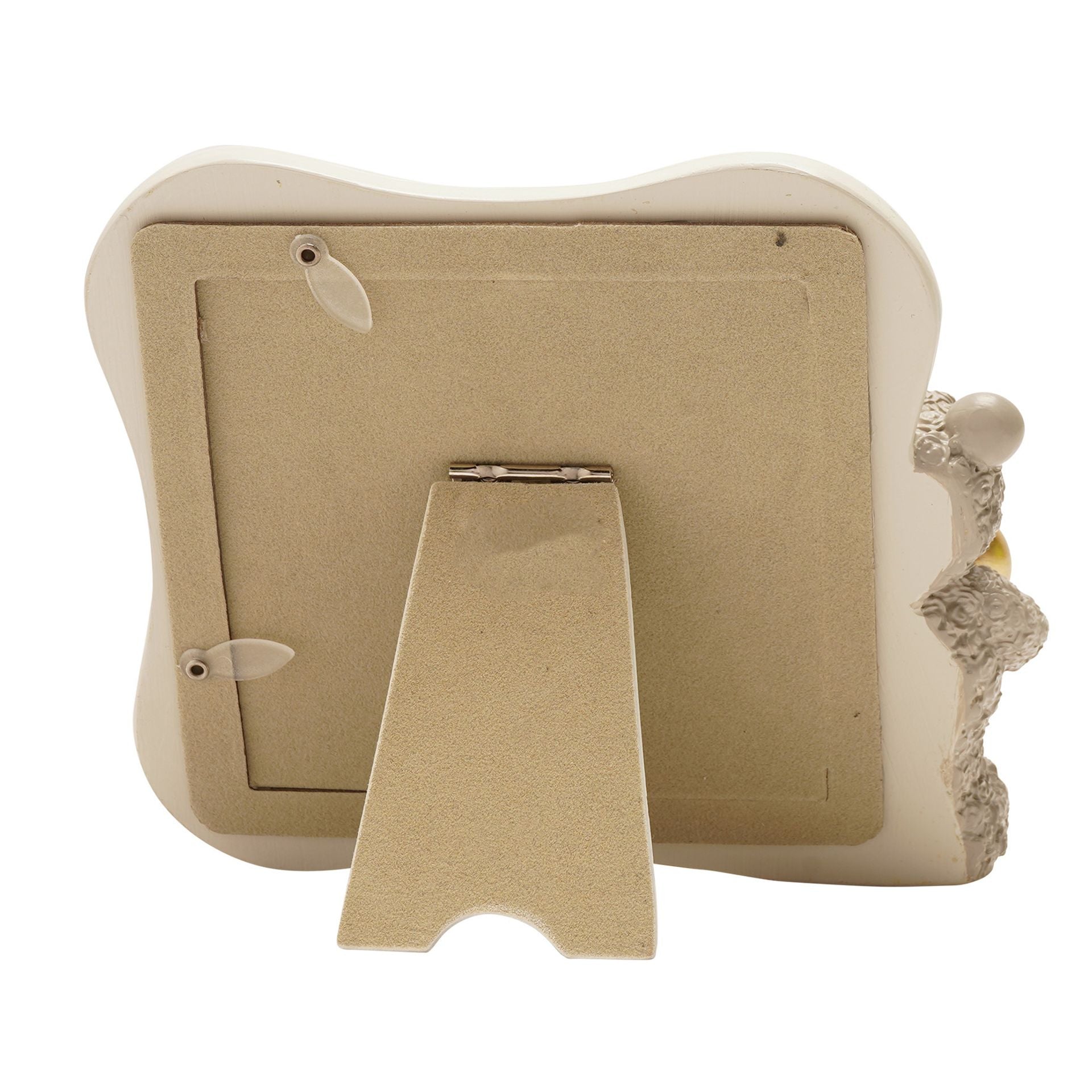 Love Is Sweet Grey/White Square Photo Frame 4" x 4" - Baby Bear Holding A Heart