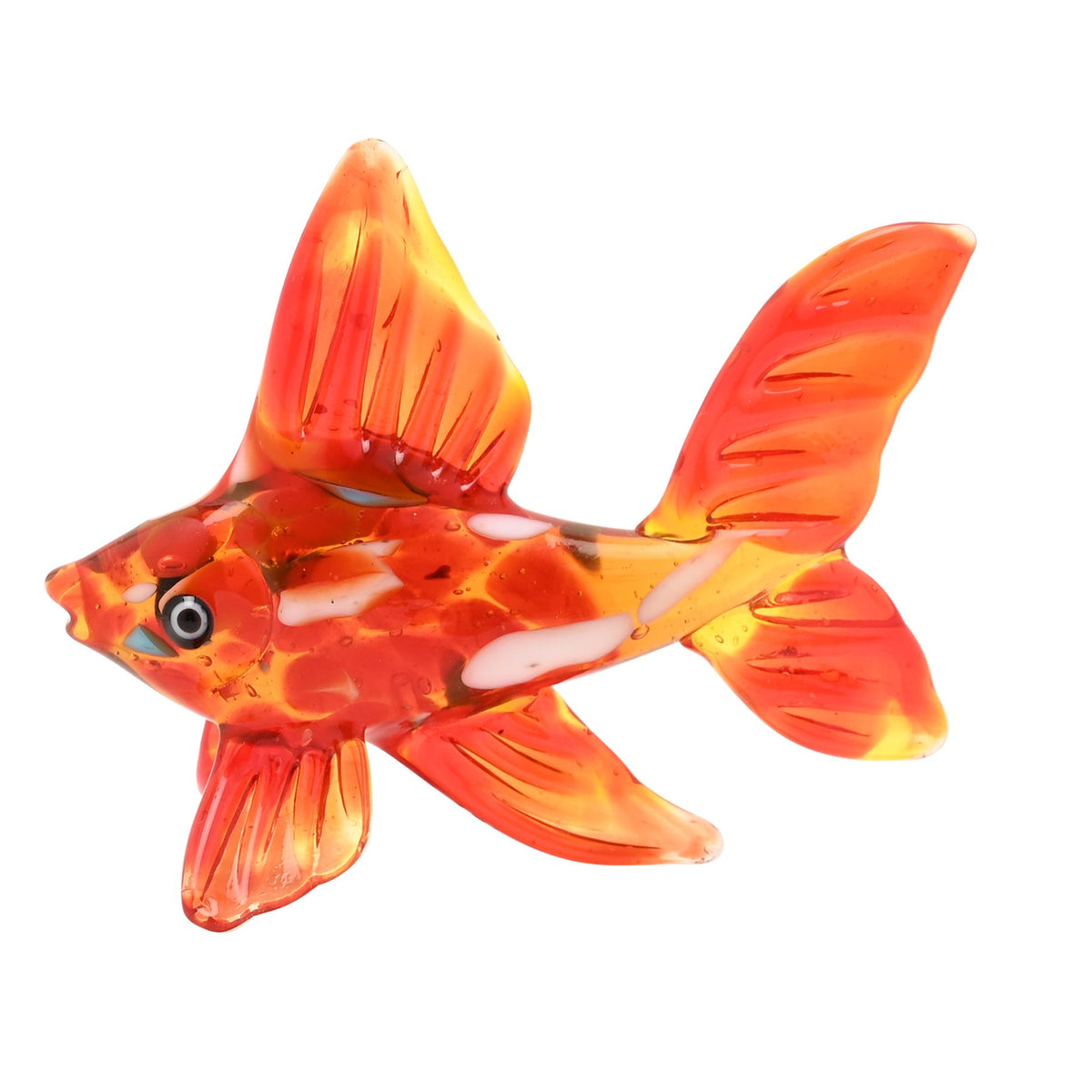 Objets D'art Miniature Glass Figurine - Goldfish