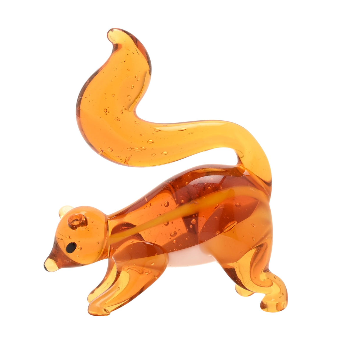 Objets D'art Miniature Glass Figurine - Squirrel