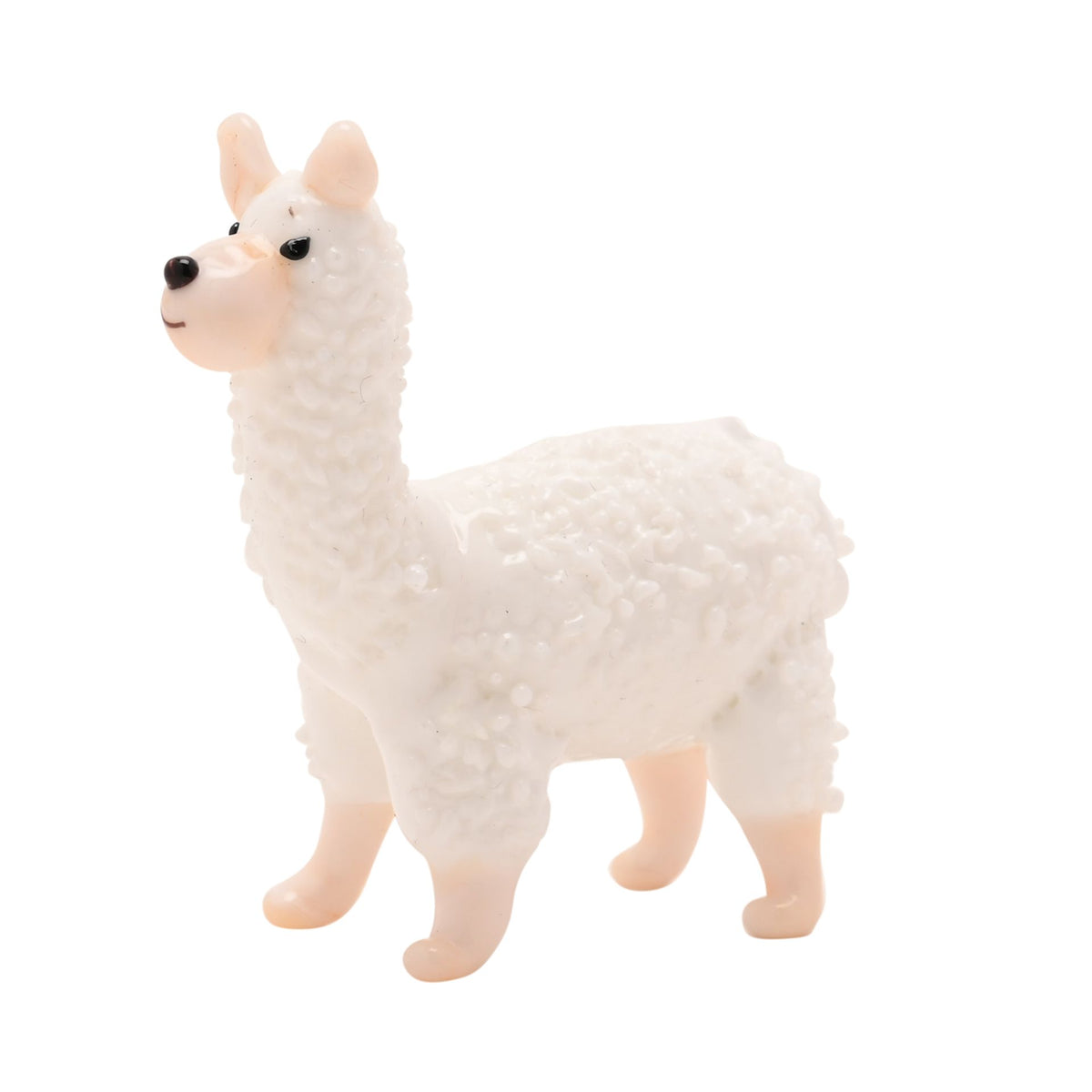 Objets D'art Miniature Glass Figurine - Alpaca