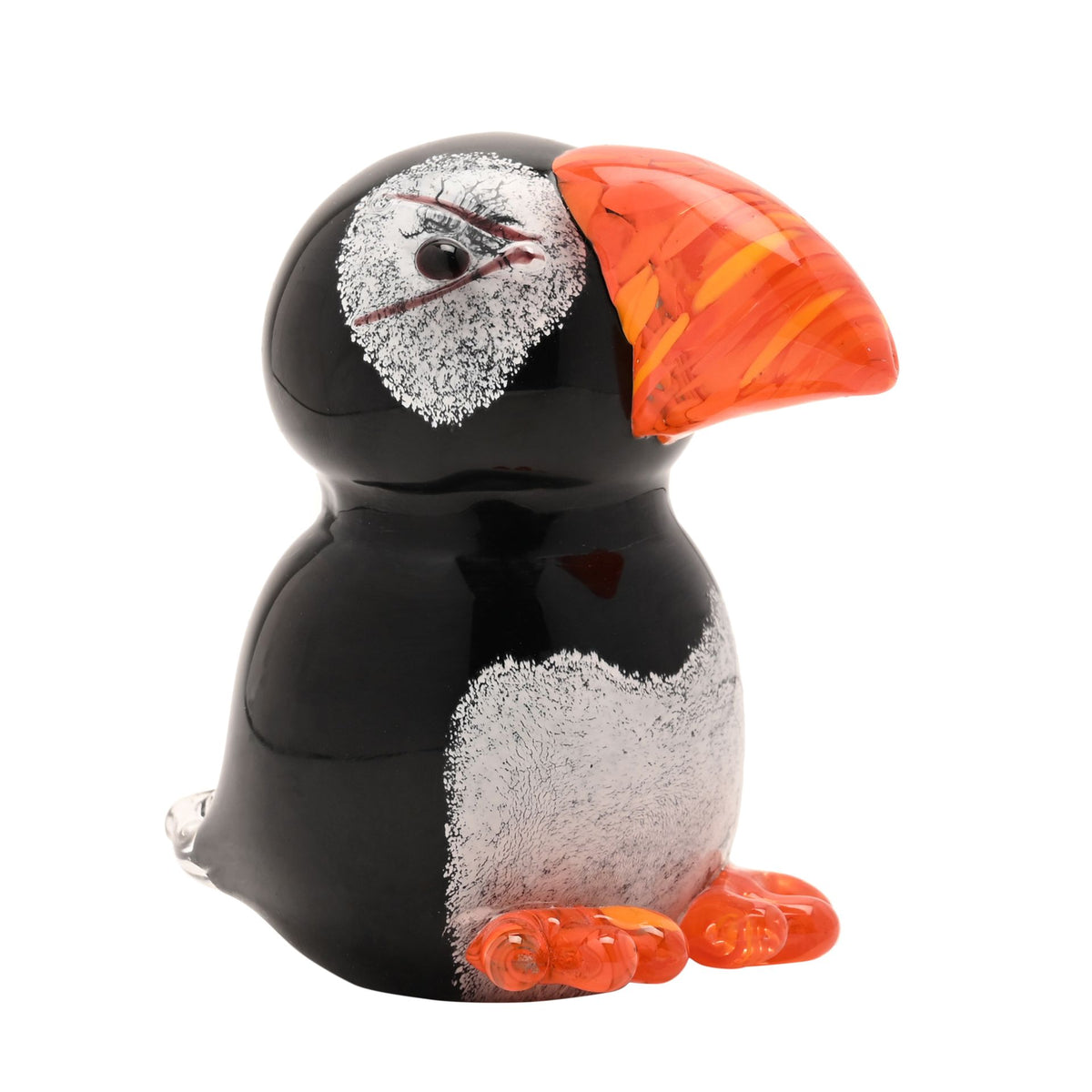 Objets D'art Glass Figurine - Puffin