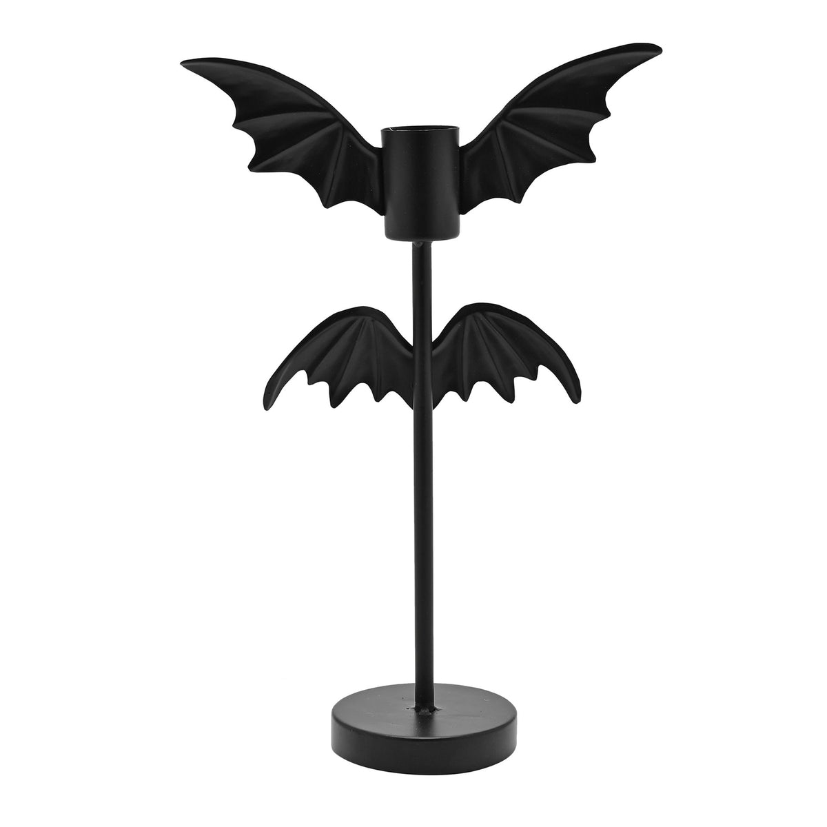 Double Bat Wing Candlestick - 12"