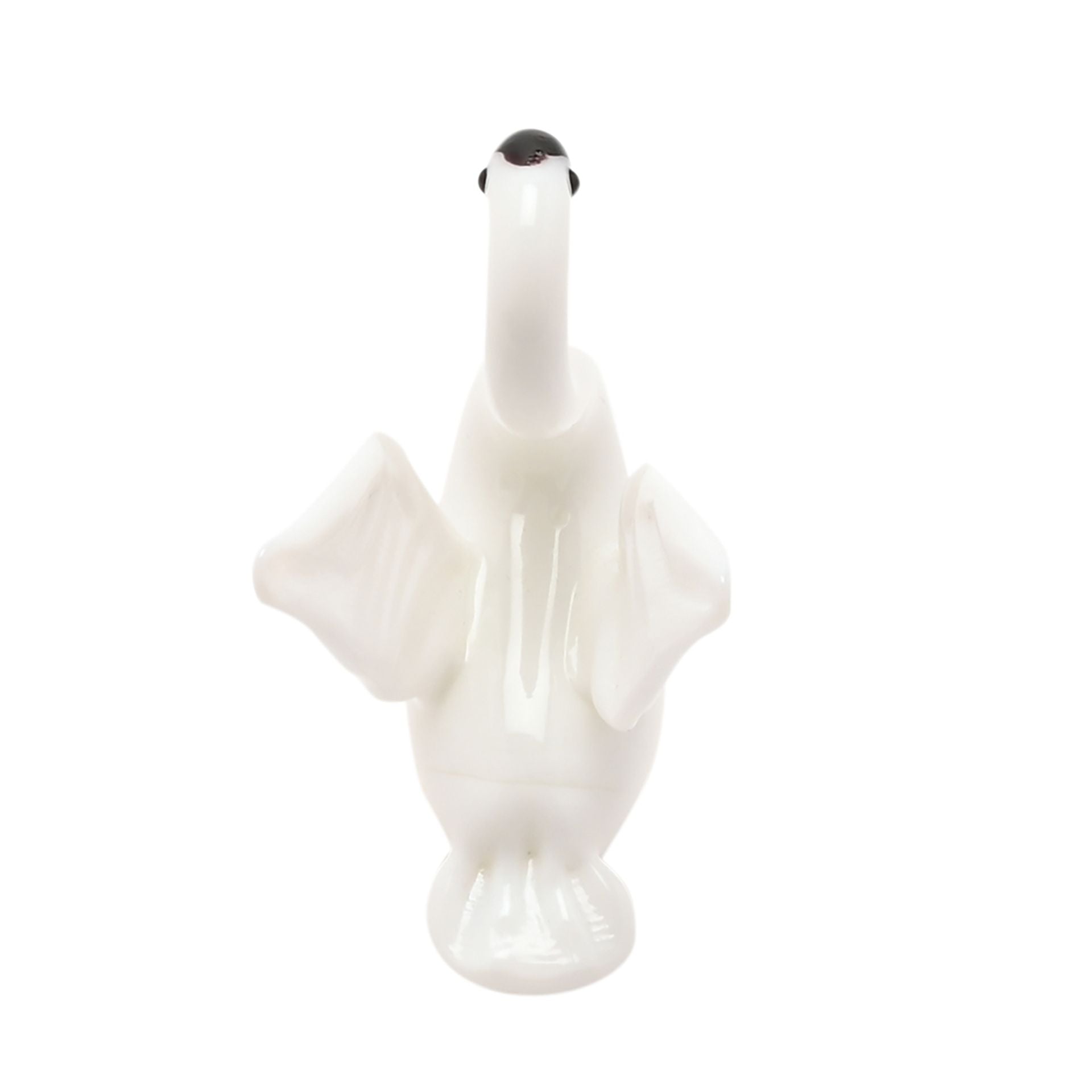 Objets d'art Miniature Glass Figurine - Swan