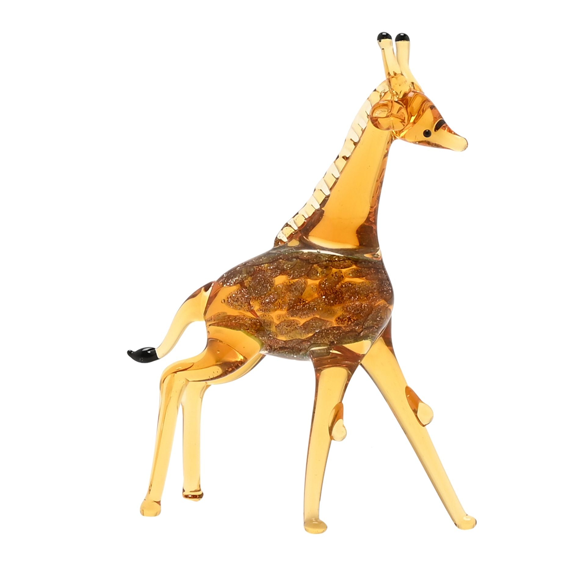 Objets d'art Miniature Glass Figurine - Giraffe