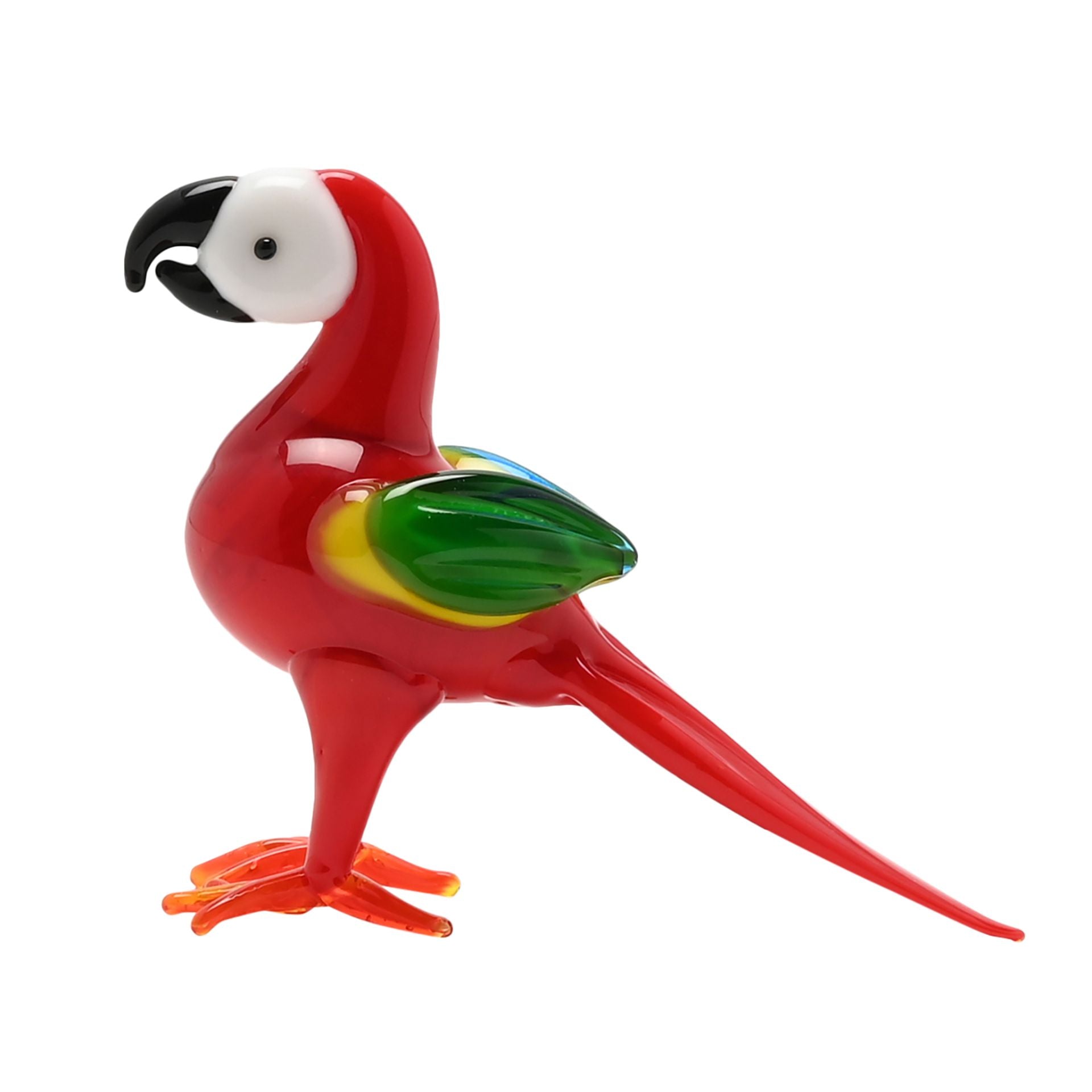 Objets d'art Miniature Glass Figurine - Parrot