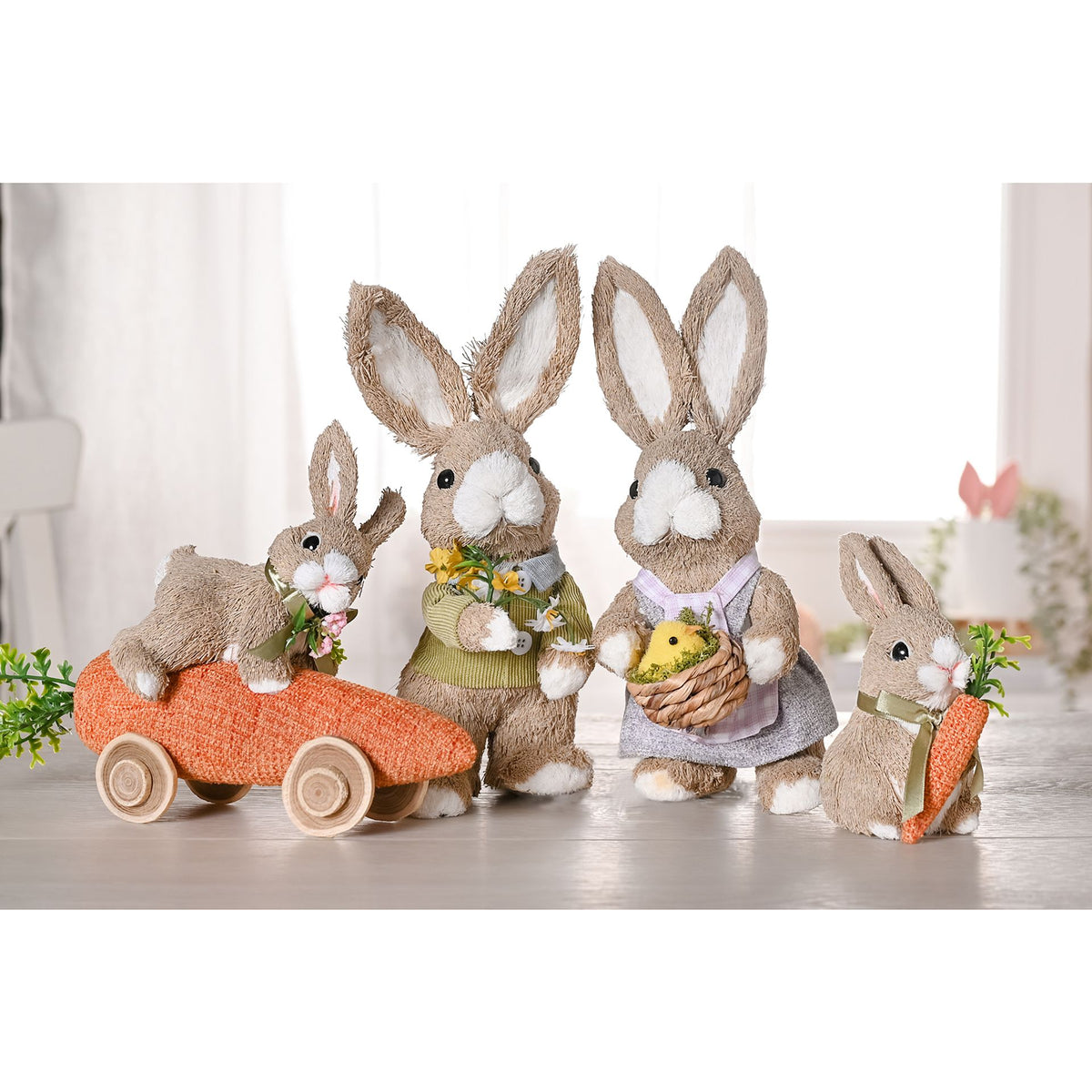 Eggs-traordinary Gifting Company Bunny Riding Carrot Car