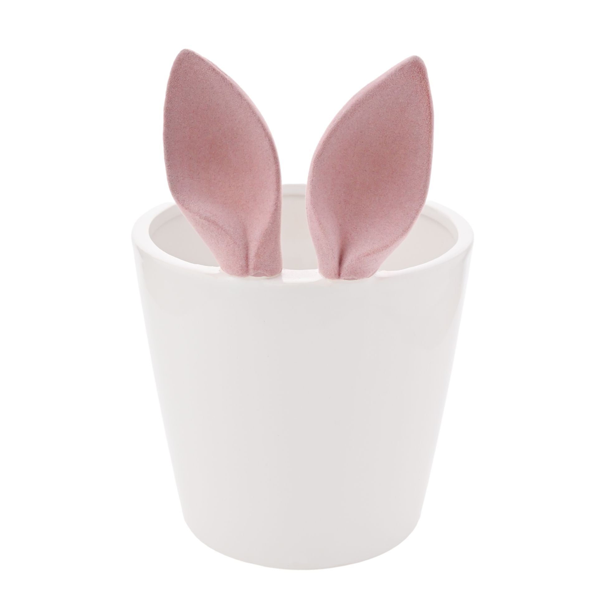 Eggs-traordinary Gifting Company Flocked Pink Bunny Ears Planter - Large