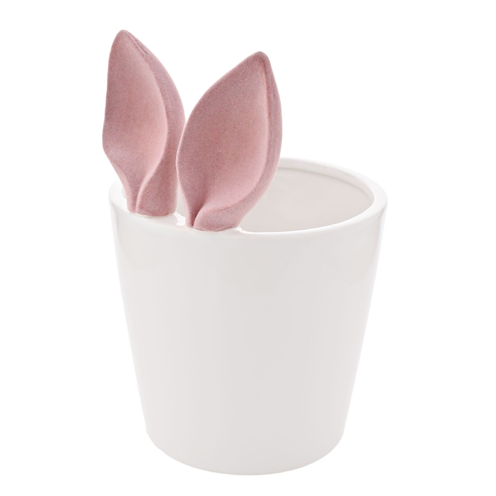 Eggs-traordinary Gifting Company Flocked Pink Bunny Ears Planter - Large
