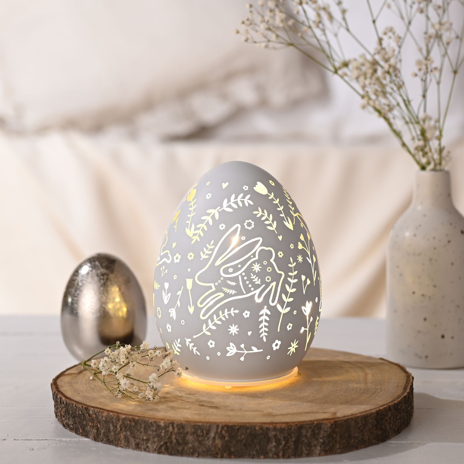 Eggs-traordinary Gifting Company Easter Egg LED Light White