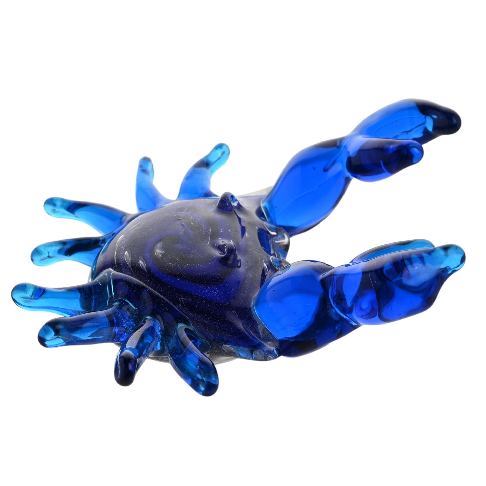 Objets d'art Glass Figurine - Blue Crab