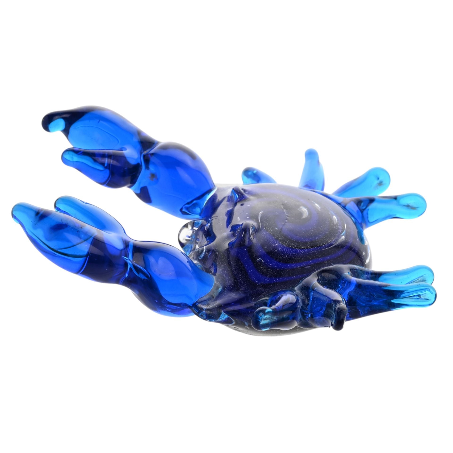 Objets d'art Glass Figurine - Blue Crab