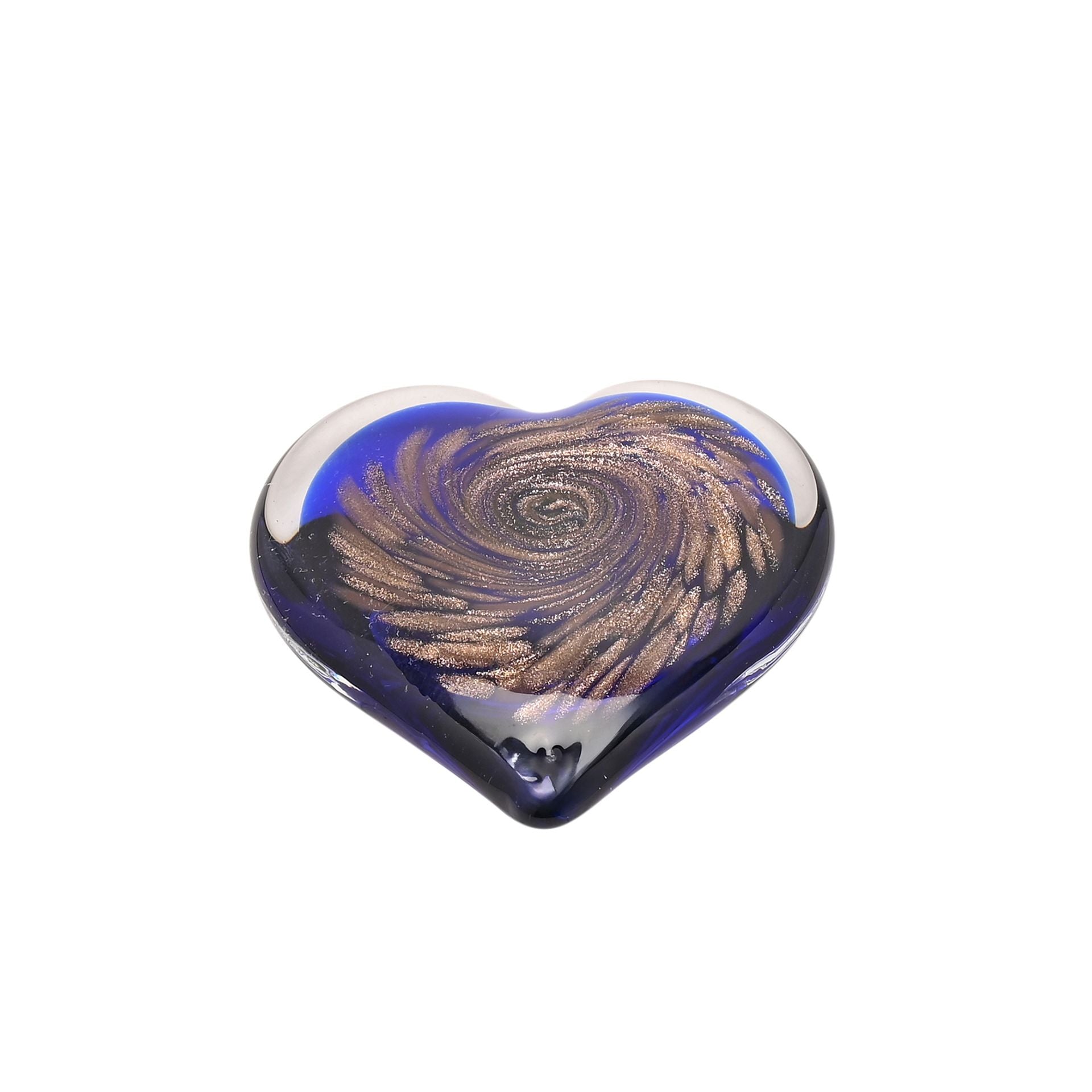 Objets d'art Blue Heart Paper Weight