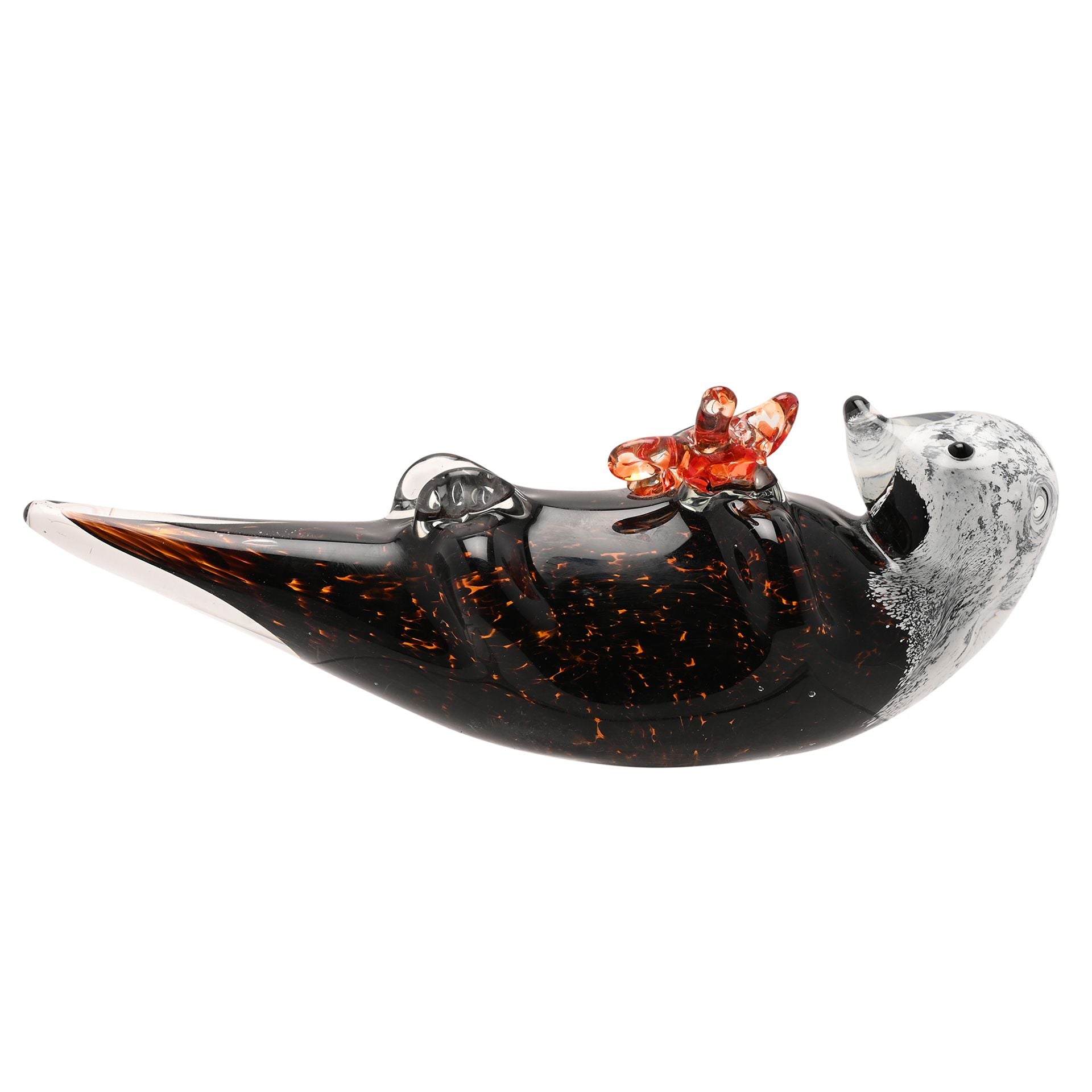 Objets d'art Glass Figurine - Playful Otter