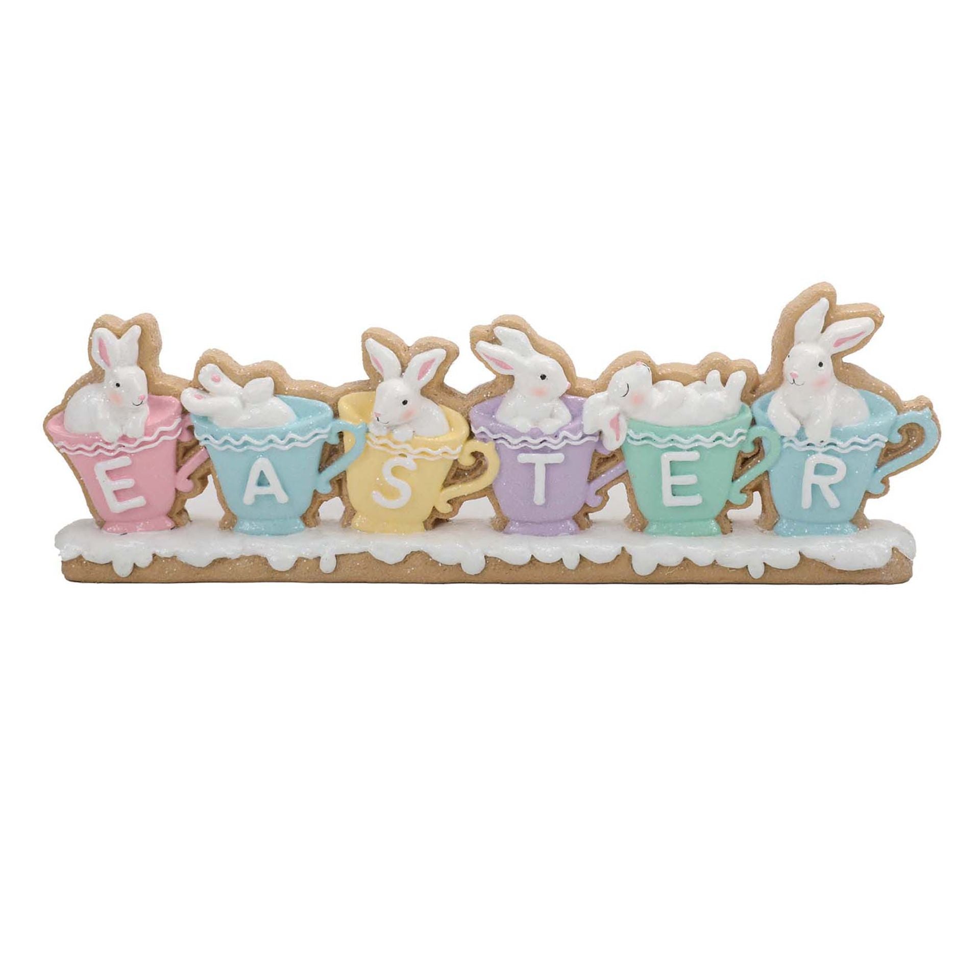 Eggs-traordinary Gifting Company Easter Bunnies Mantle Plaque