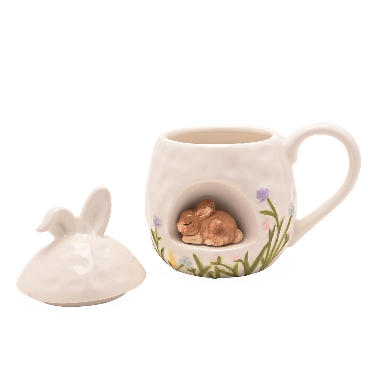The Eggs-traordinary Gifting Co 3D Bunny Mug With Lid