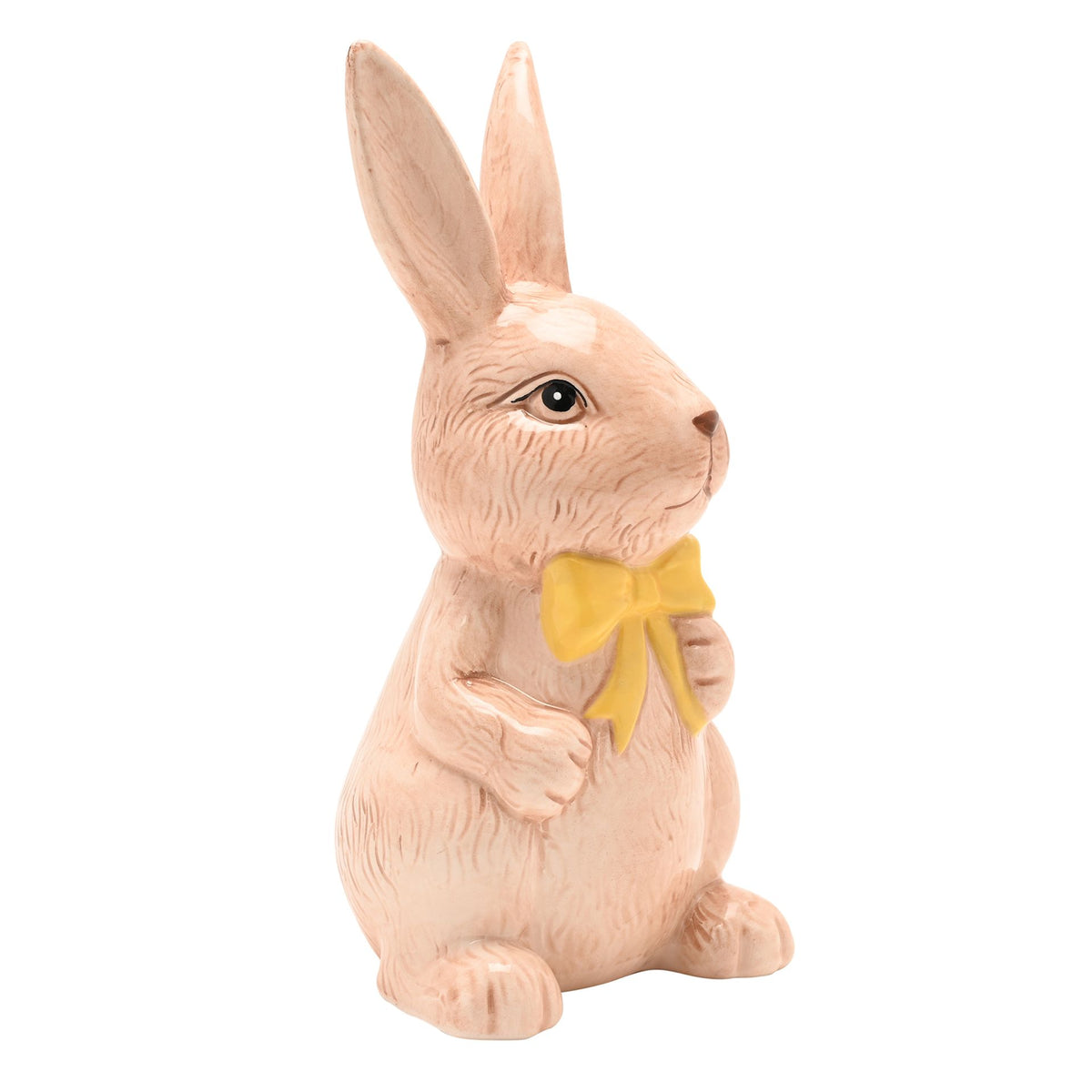 The Eggs-traordinary Gifting Co Bunny Figurine With Yellow Bow