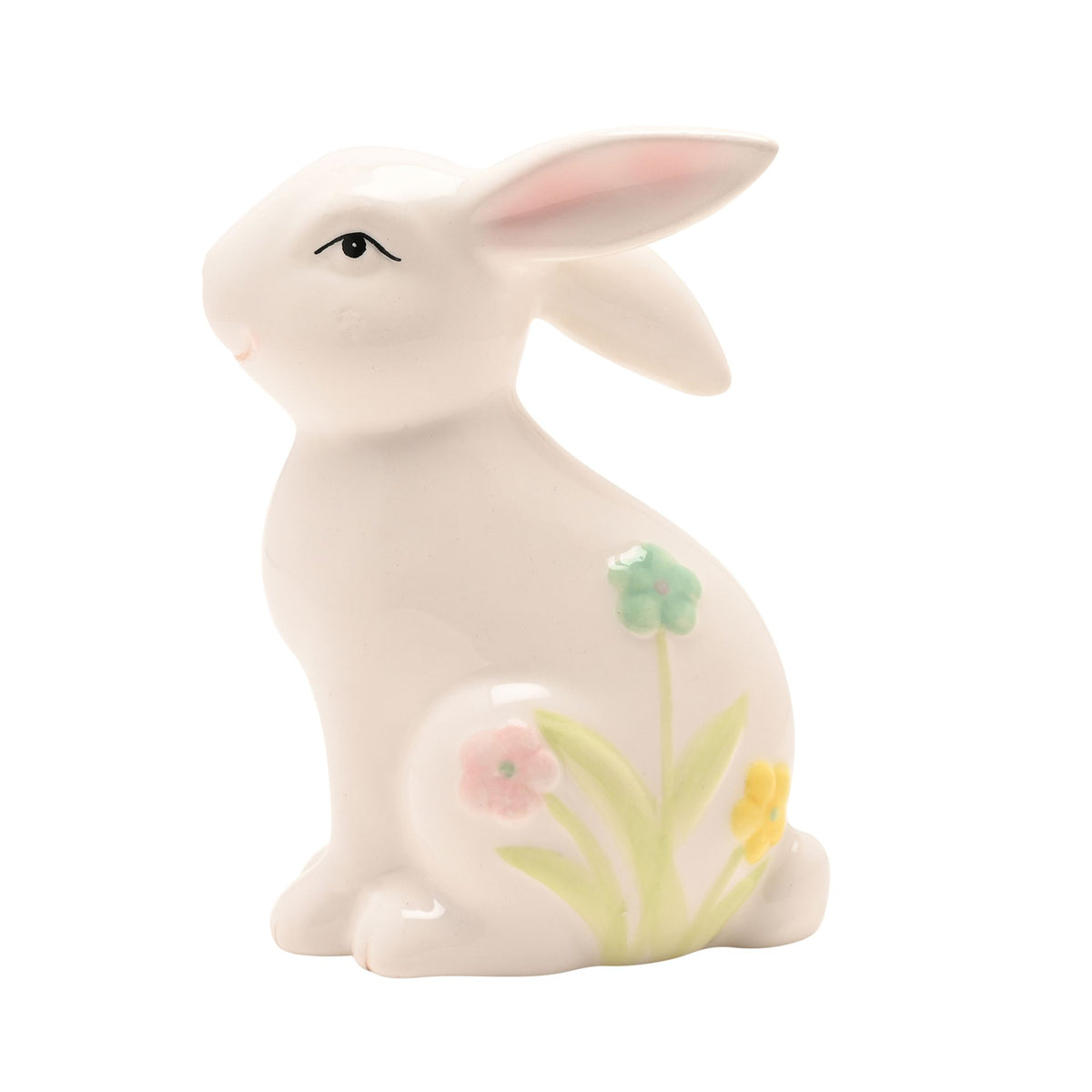 The Eggs-traordinary Gifting Co Bunny Figurine With Floral Decor 12cm