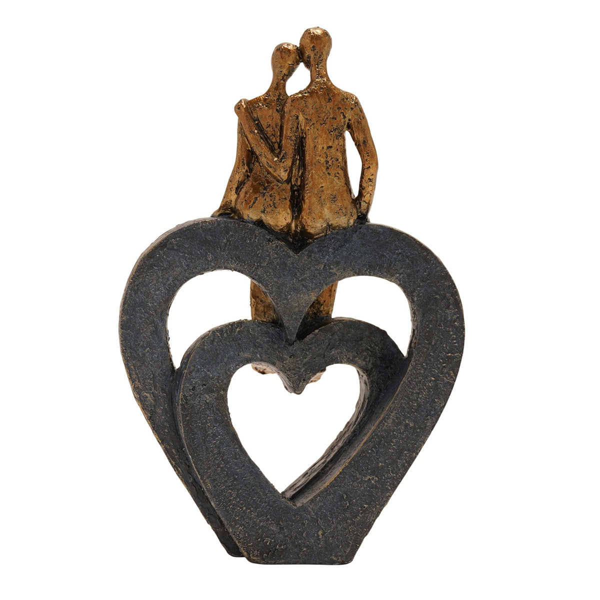 Juliana Bronze Figurine - Couple Double Heart